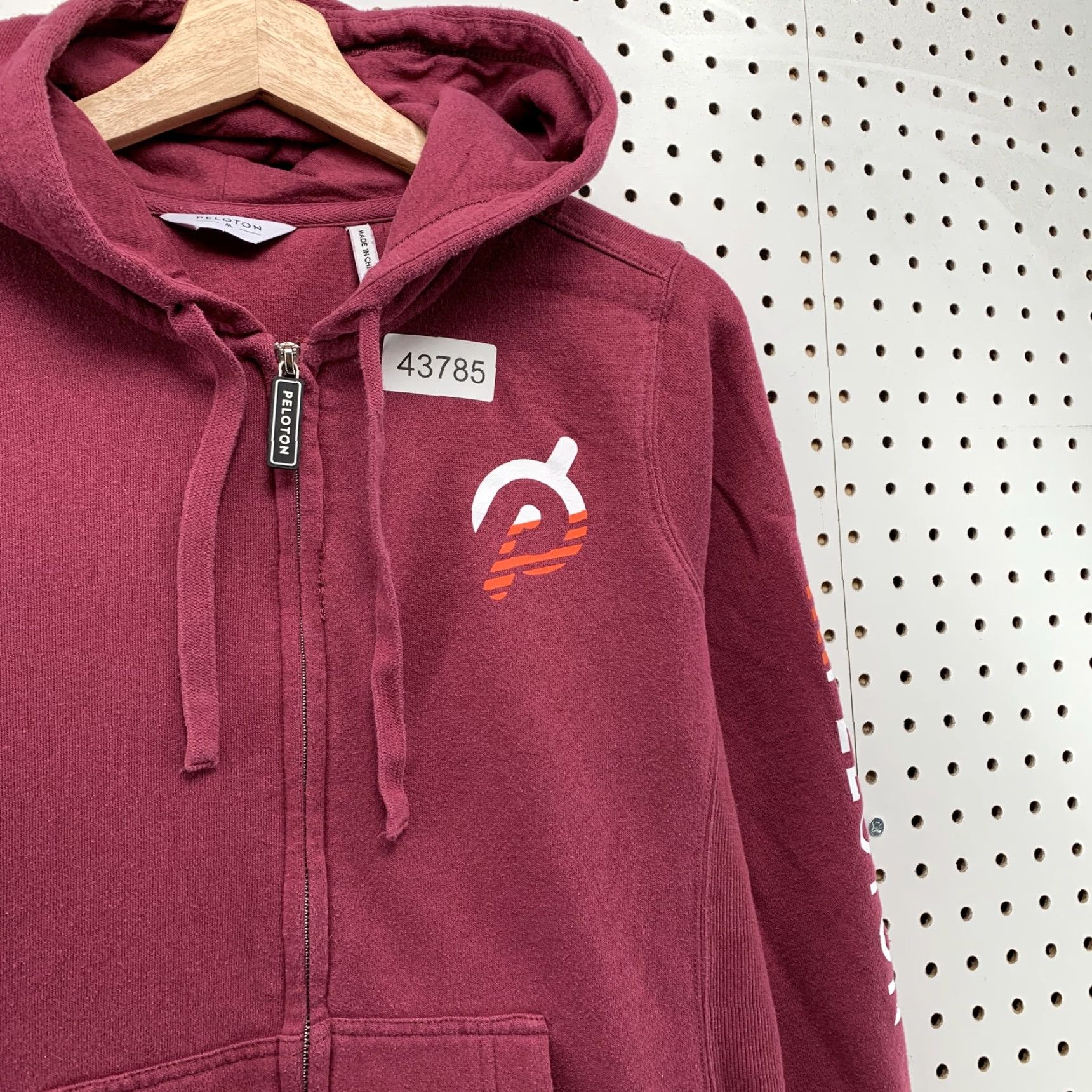 Pinko Peloton Hoodie Sweatshirt Womens Medium Pink Hooded Full Zip Fleece Size M / US 6-8 / IT 42-44 - 6 Thumbnail
