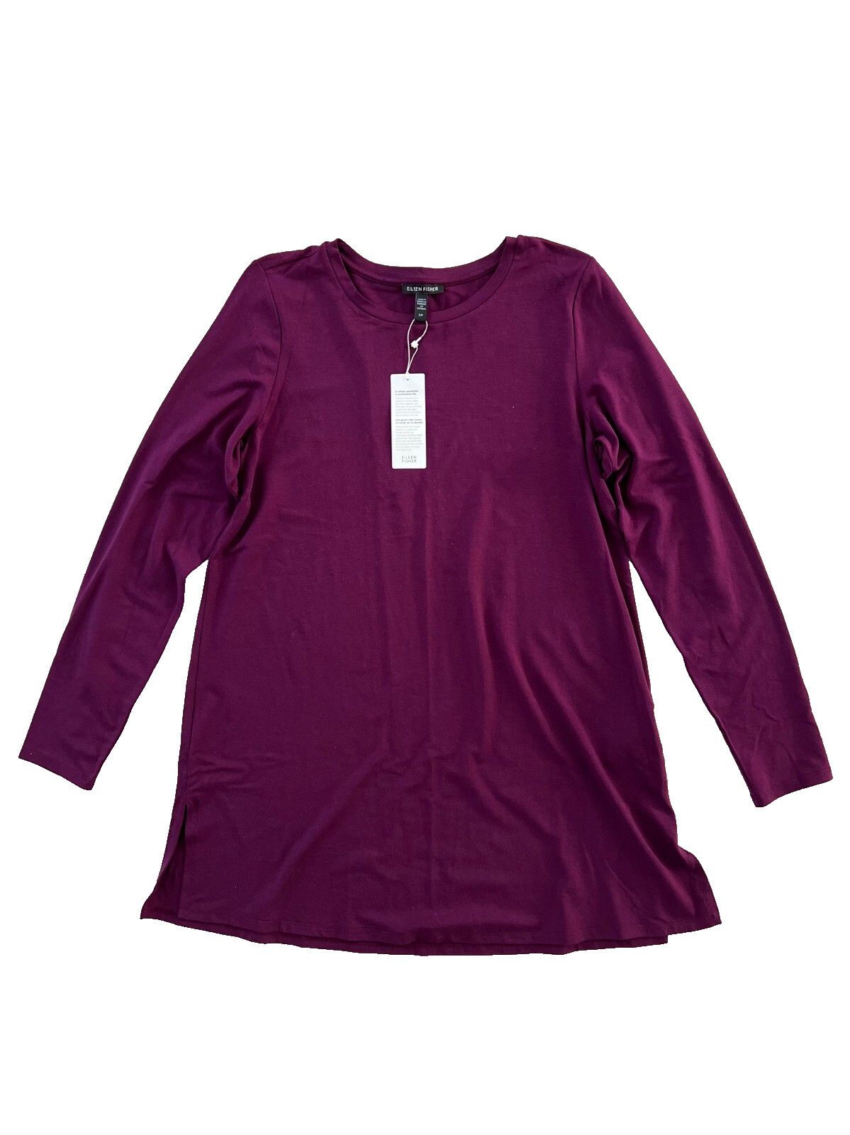 Eileen Fisher Eileen Fisher Stretch Jersey Knit Long Top Prune ( S ) Size S / US 4 / IT 40 - 1 Thumbnail