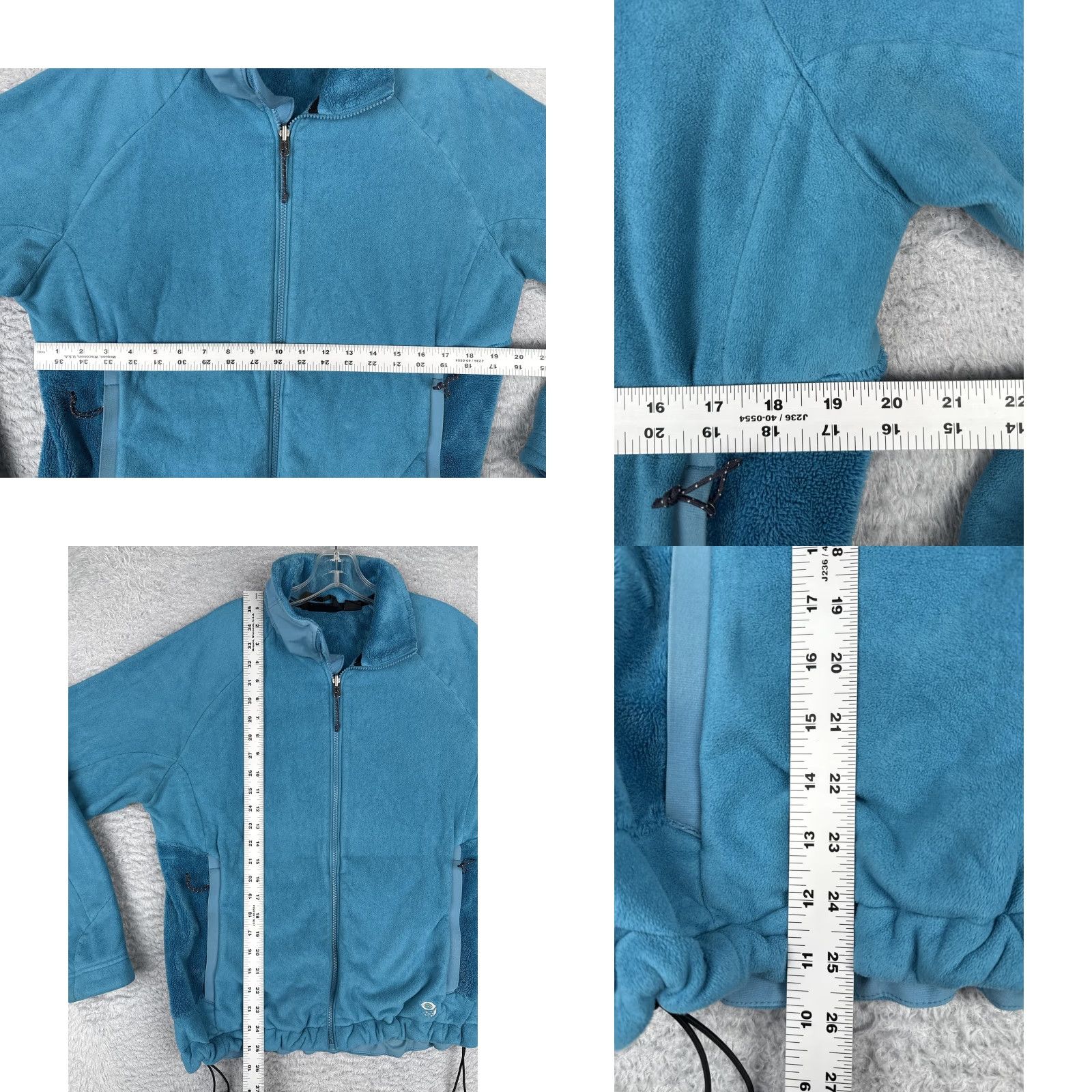 Mountain Hardwear Mountain Hardwear Fleece Jacket Womens Large Blue Full Zip Mock Neck Poly Hiking Size L / US 10 / IT 46 - 8 Thumbnail