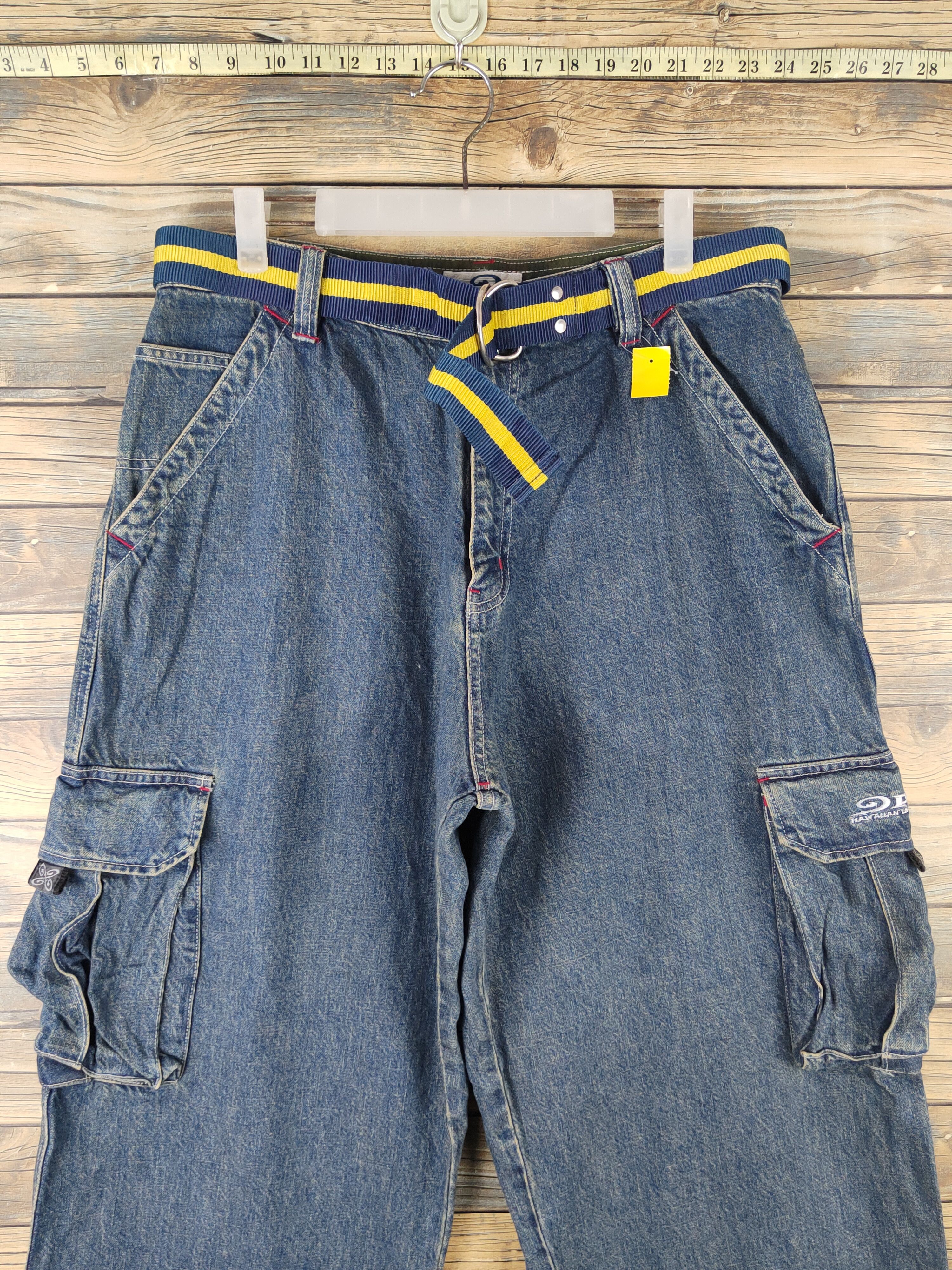 Welcome Skateboards DL Piko Blue Distressed Ripped Jeans #2610 Size US 34 / EU 50 - 2 Thumbnail