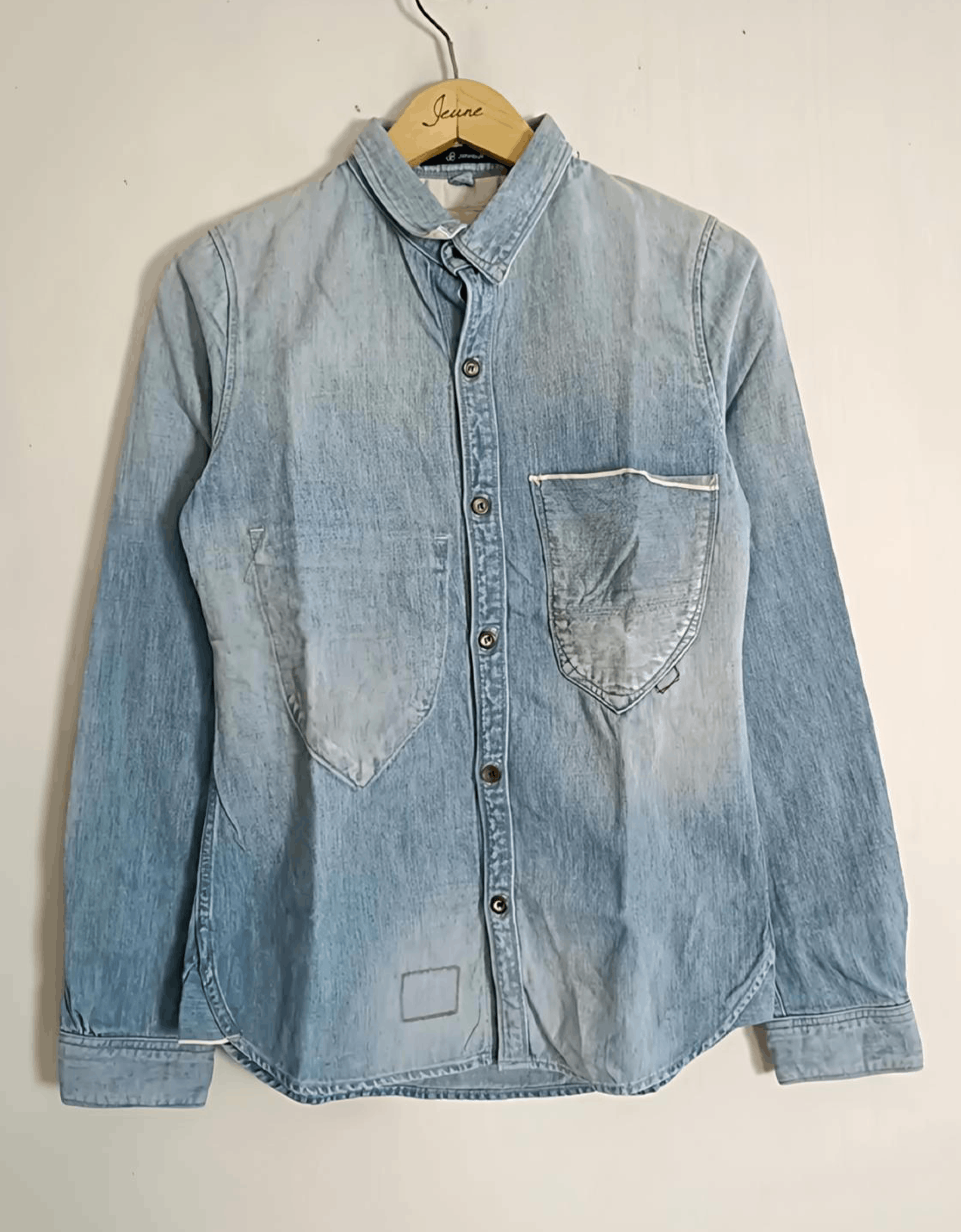 Johnbull × Self Edge × Vintage Vintage john bull selvedge assymetric chambray button shirt Size US M / EU 48-50 / 2 - 1 Thumbnail