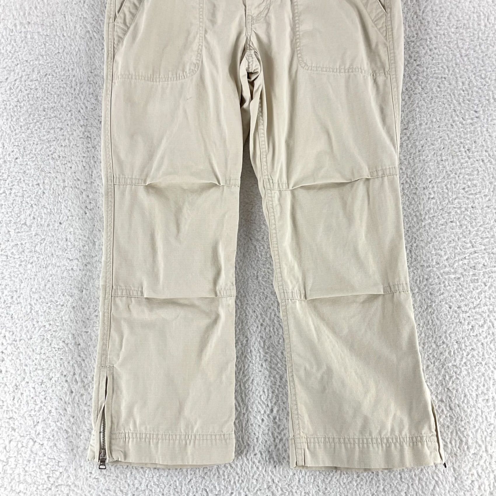 Polo Ralph Lauren Polo Jeans Co. Beige Cropped Straight Pants Womens Size 6 Casual Outdoors Vintage No Size 28" / US 6 / IT 42 - 3 Thumbnail