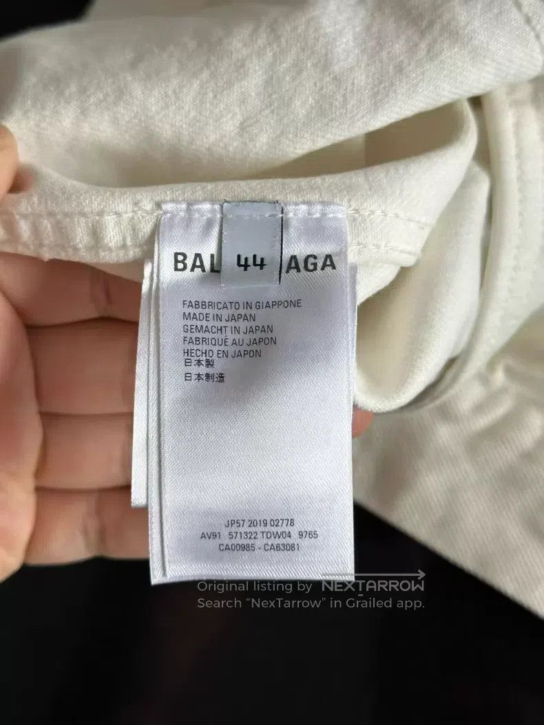 Balenciaga Balenciaga Back Logo Denim Jacket Size US S / EU 44-46 / 1 - 4 Thumbnail