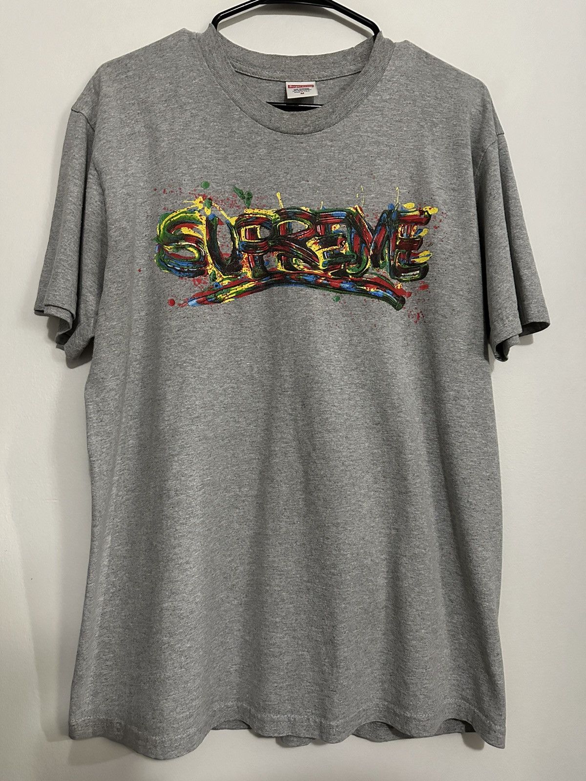 Supreme Supreme Paint Logo Tee Size US M / EU 48-50 / 2 - 1 Thumbnail