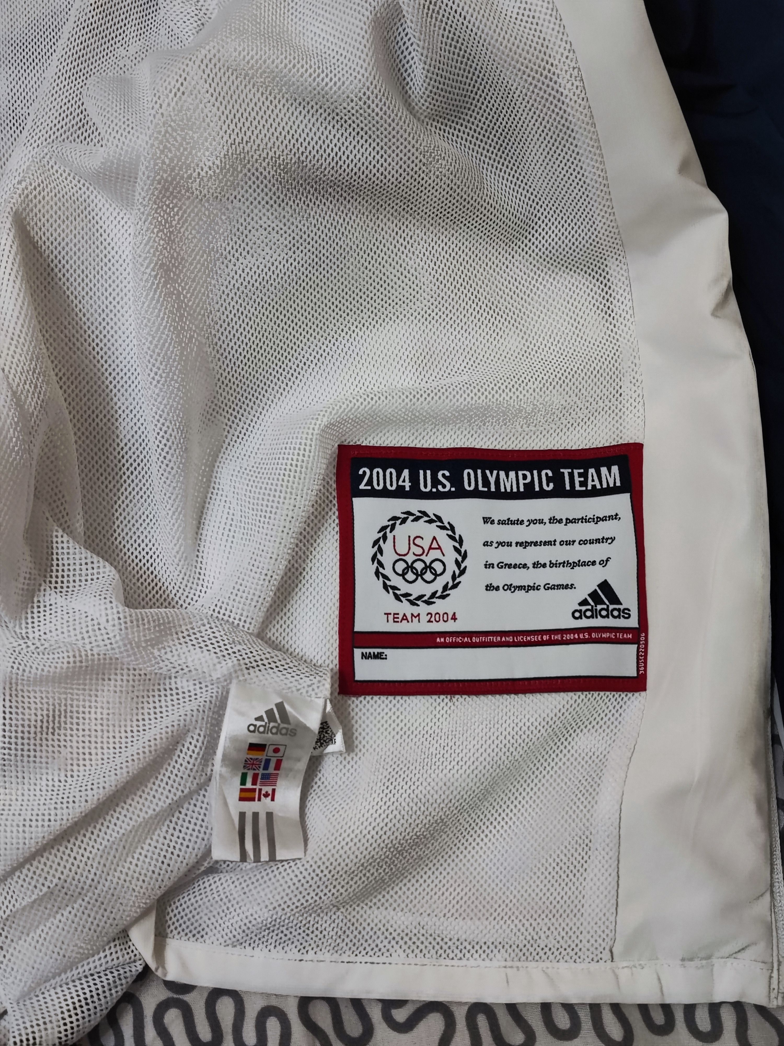 Adidas × Vintage Rare! USA 2004 Olympic Basketball Official Track Jacket Size US XXL / EU 58 / 5 - 9 Thumbnail