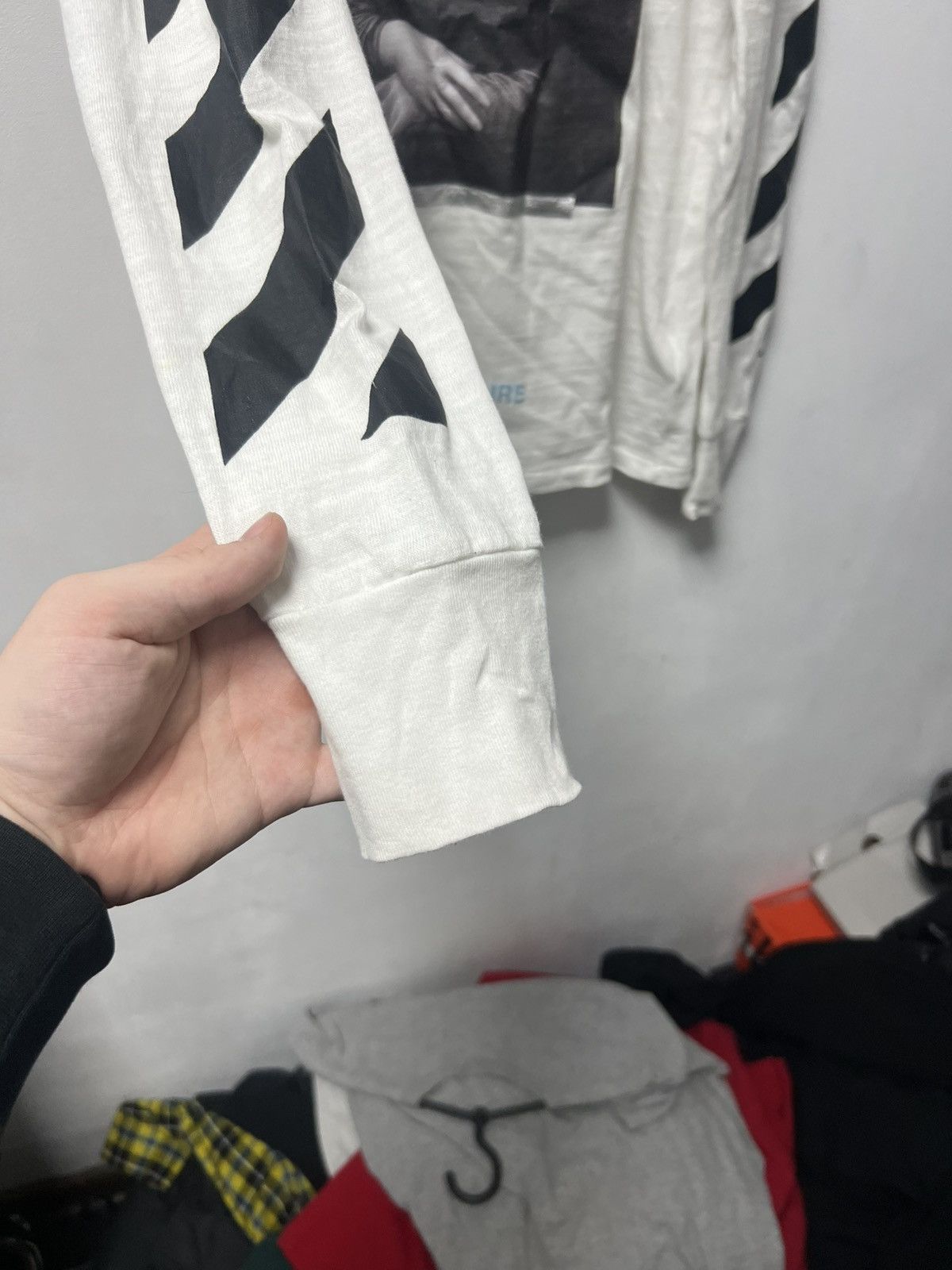 Off-White Off White Mona Lisa Long Sleeve Big Logo Mens Size US S / EU 44-46 / 1 - 6 Thumbnail