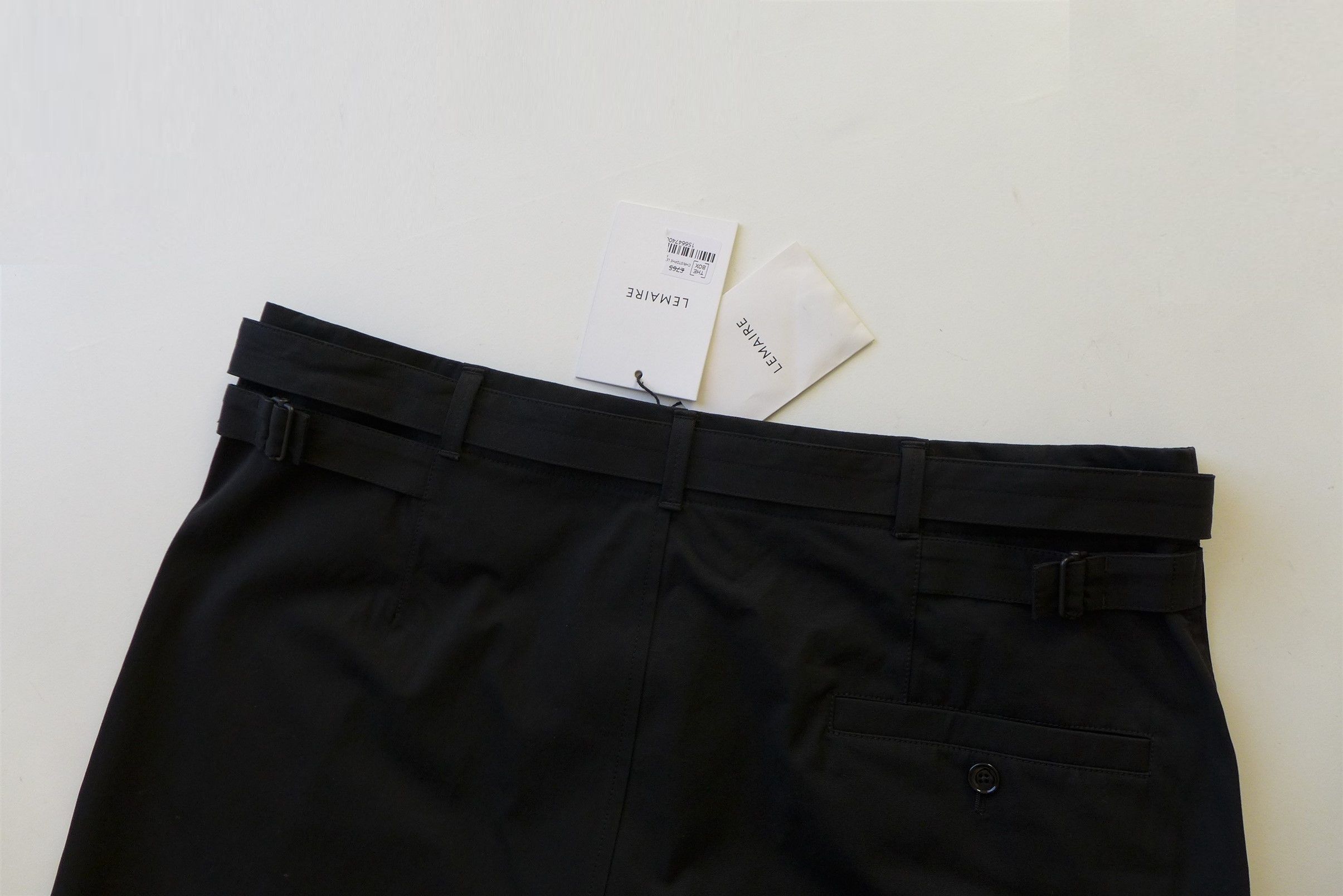 Lemaire Lemaire Belted Carrot Pants Trousers - Black Cotton Size US 32 / EU 48 - 14 Thumbnail