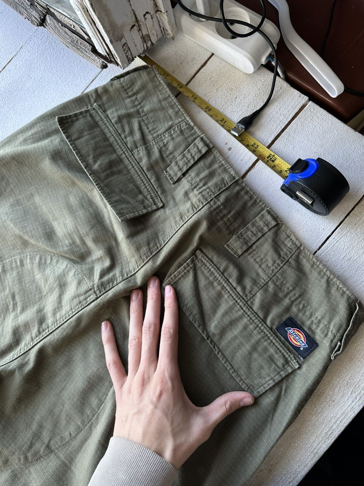 Dickies OLIVE DICKIES 🚨 CARGO PANTS Y2K SK8 BAGGY MULTIPOCKET Size US 30 / EU 46 - 9 Thumbnail