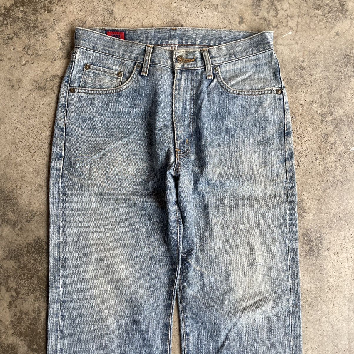 Edwin 🔥Vintage Edwin 503Z Stoned Washed Ripped Distress Jeans Size US 31 - 2 Thumbnail
