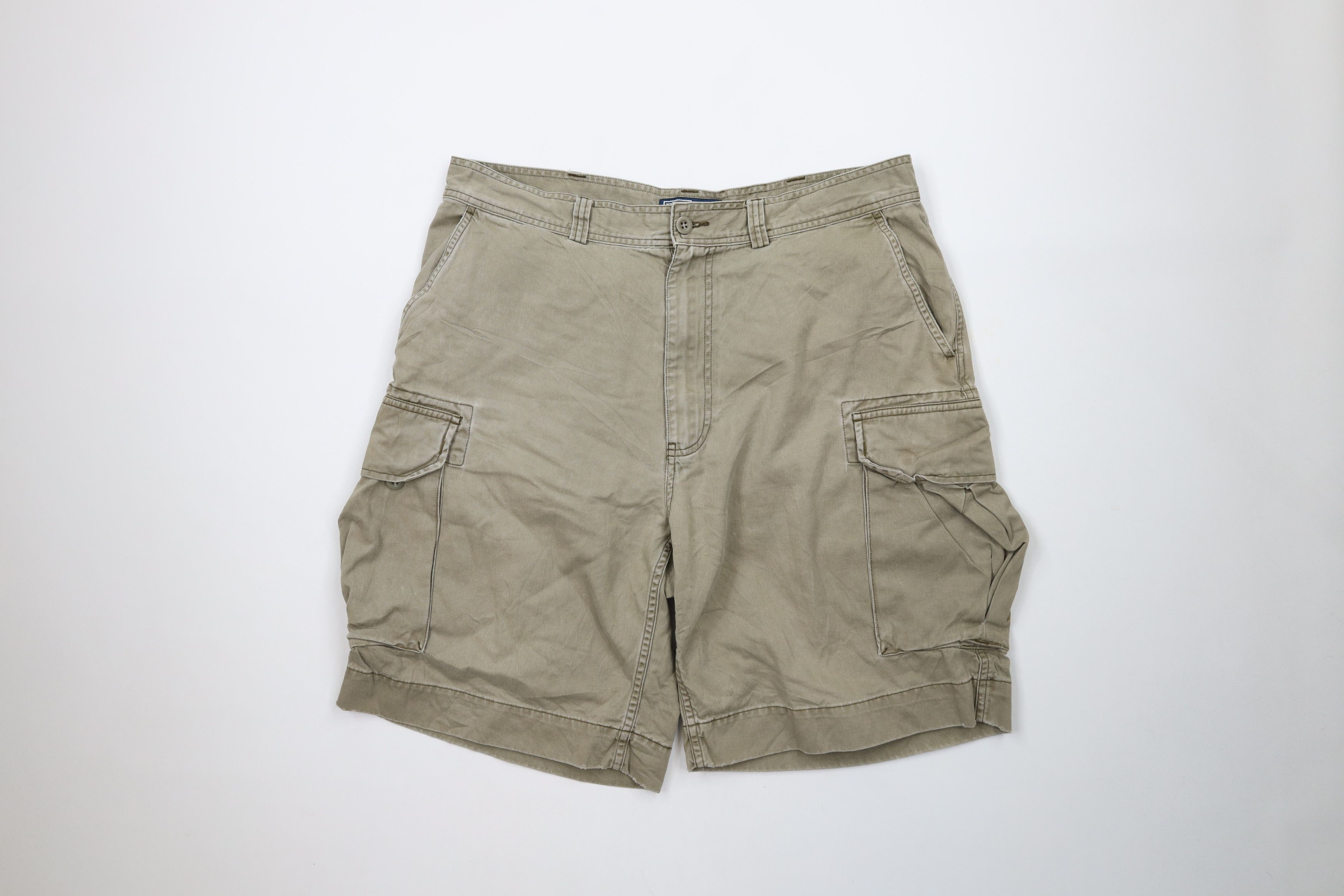 Polo Ralph Lauren Vintage 90s Ralph Lauren Spell Military Cargo Shorts Green Size US 36 / EU 52 - 1 Thumbnail