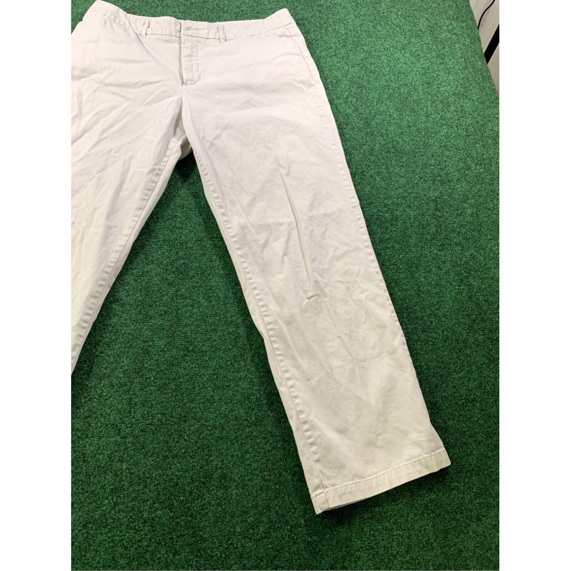 Vintage Women's Khaki Capris Pants Size Petite 14 Casual Career Capris Kim Rogers Size 36" / US 14 / IT 50 - 3 Thumbnail