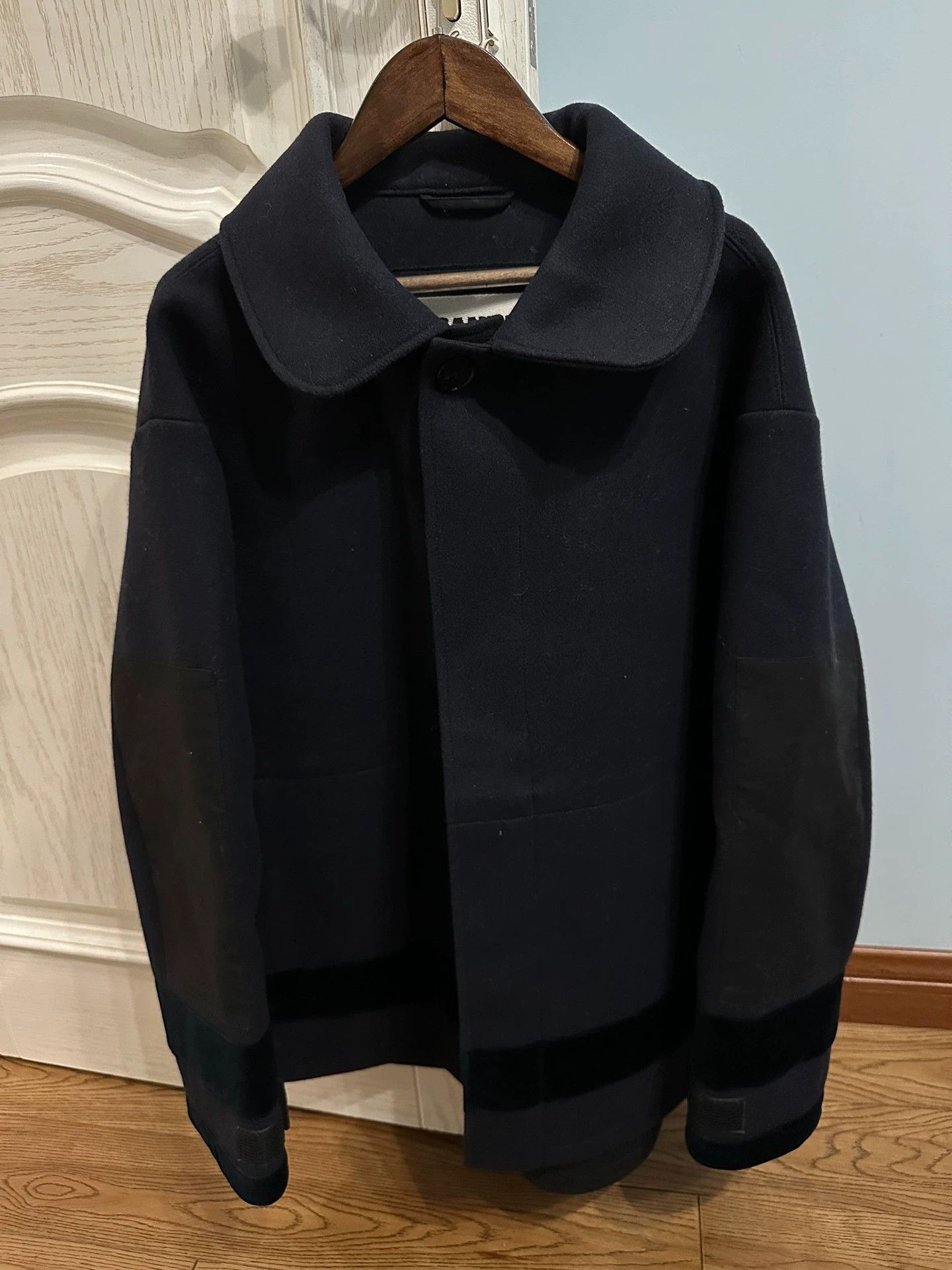 Jil Sander Jil Sander Navy Blue Wool Jacket Heavy Casual 9/10 Size XS / US 0-2 / IT 36-38 - 6 Thumbnail