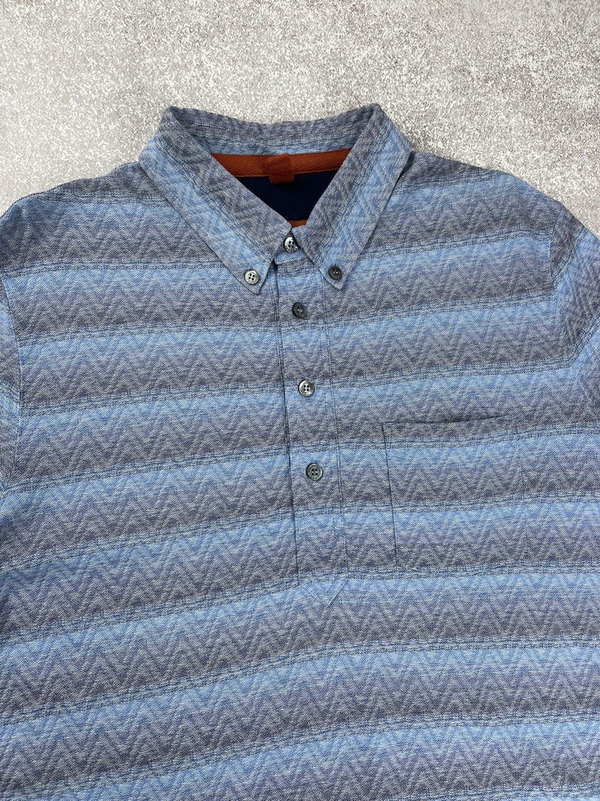 Missoni Missoni Zigzag Print Polo T-Shirt Men’s Size US M / EU 48-50 / 2 - 5 Thumbnail