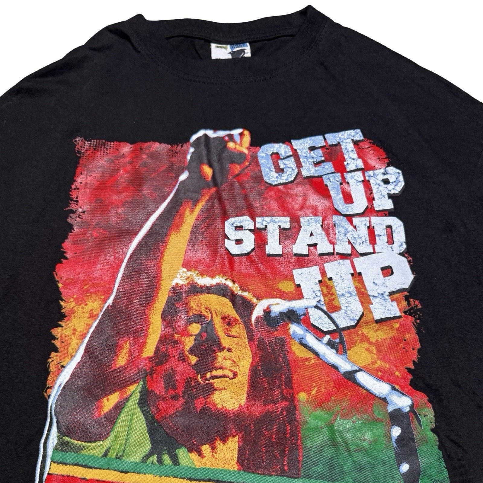 Bob Marley Vintage Y2K Bob Marley Get Up Stand Up Graphic T Shirt XL Size US XL / EU 56 / 4 - 2 Thumbnail
