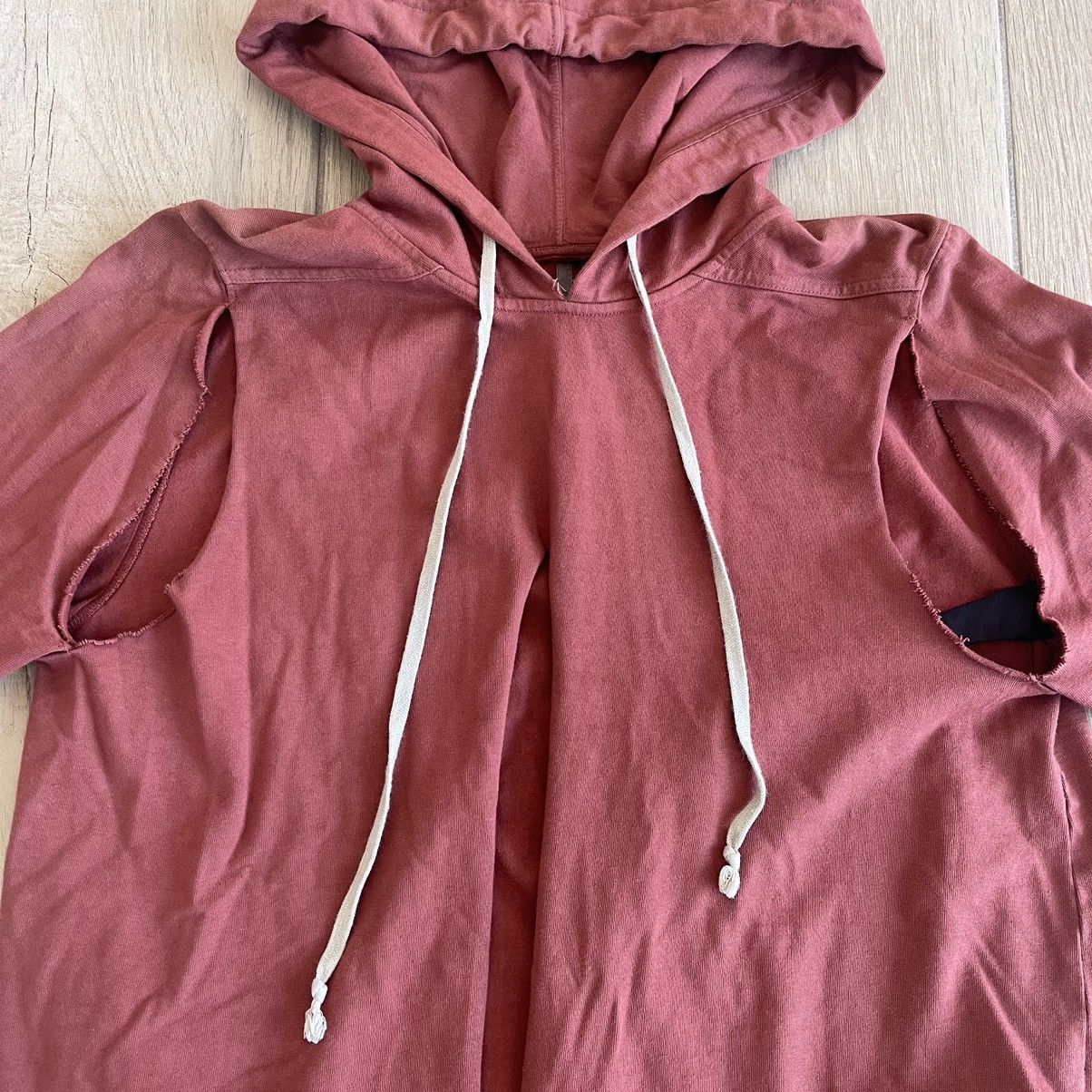 Rick Owens Drkshdw SS21 Split Cutout Hoodie Sweatshirt Size US S / EU 44-46 / 1 - 3 Thumbnail