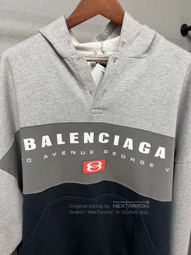 Balenciaga Balenciaga Colorblock Hooded Sweatshirt. Size US S / EU 44-46 / 1 - 3 Thumbnail
