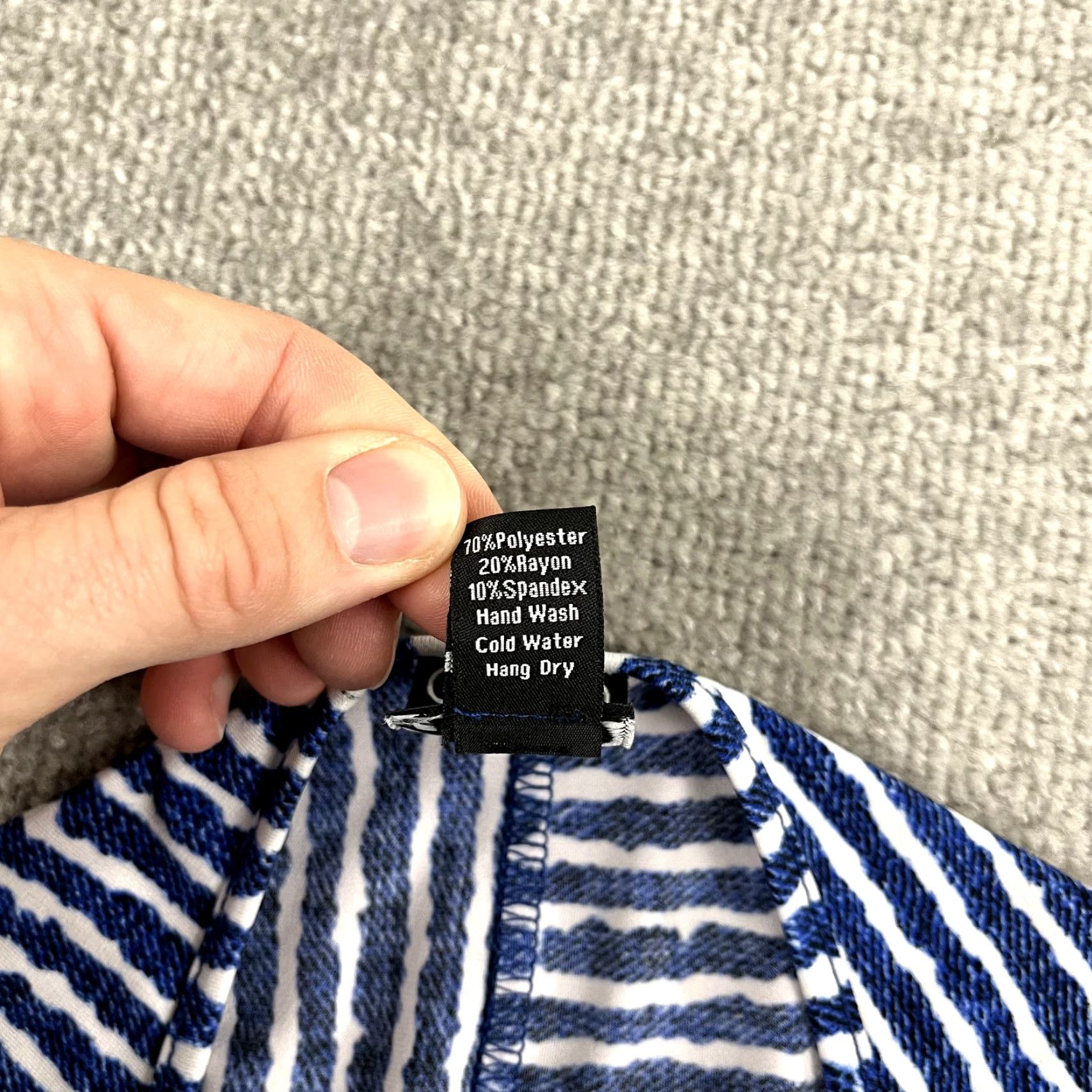 Vintage VINTAGE CLARA SUN WOO Shirt Womens Medium Blue White Striped Stretch Top Preppy USA Made Size M / US 6-8 / IT 42-44 - 3 Thumbnail