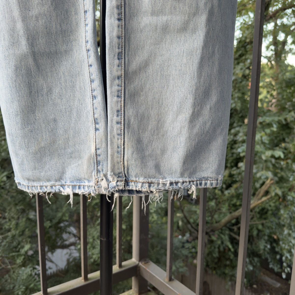 Levi's Levi's 501 Thrashed Faded Repaired Jeans ERD Grunge Chrome Size US 33 - 7 Thumbnail