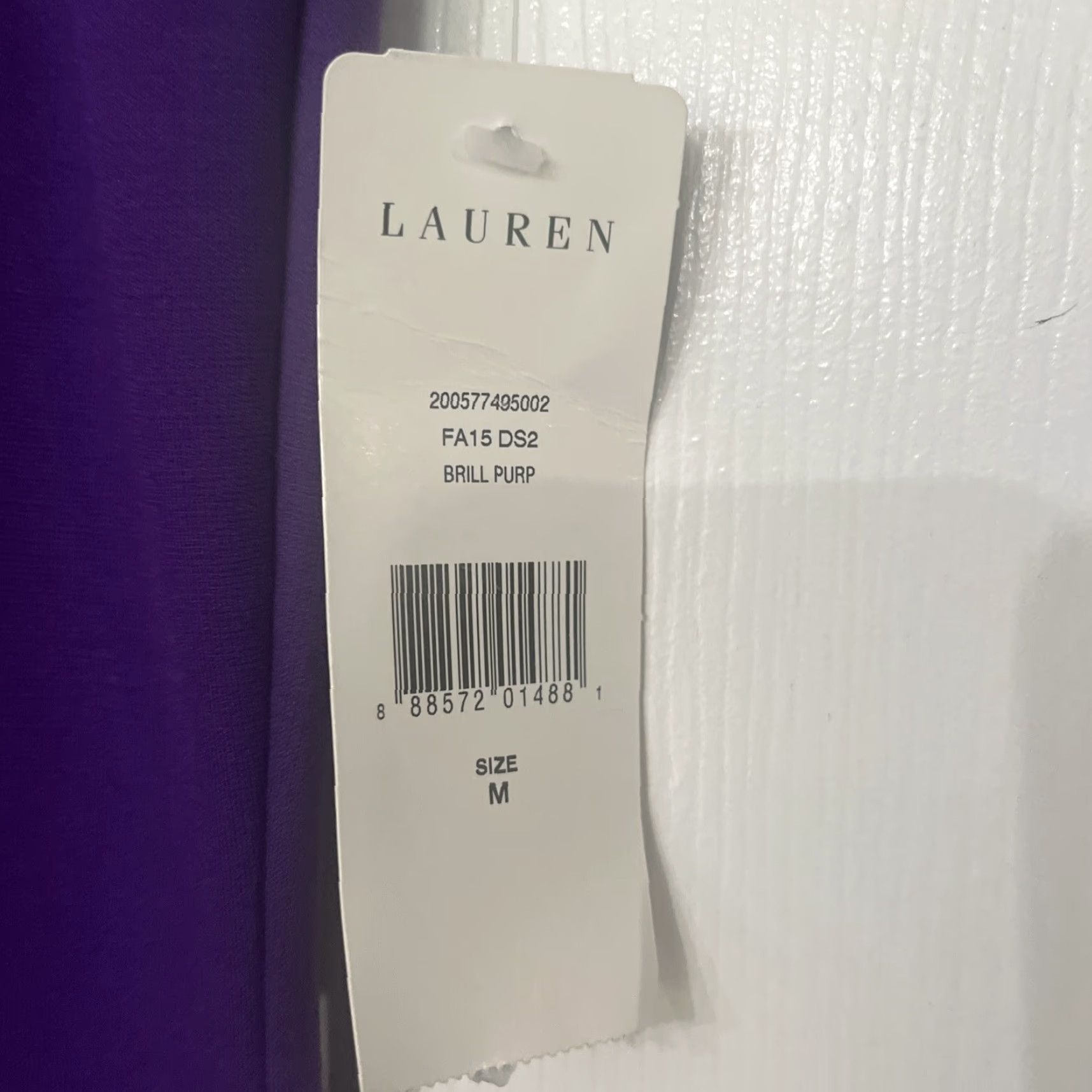 Ralph Lauren Ralph Lauren Dress A-Line Sleeveless Plum Black Faux Leather Trim Ponte Above Knee Size M Women Size M / US 6-8 / IT 42-44 - 2 Thumbnail