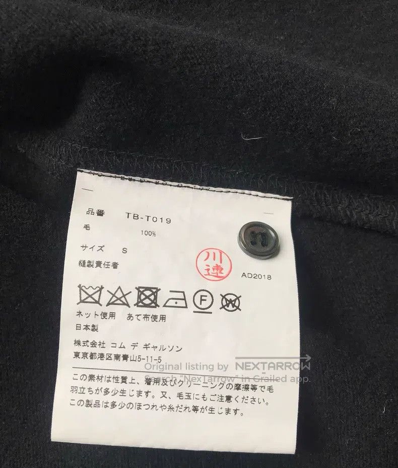 Comme des Garcons Comme Des Garcons Classic black wool cardigan Size S / US 4 / IT 40 - 8 Thumbnail