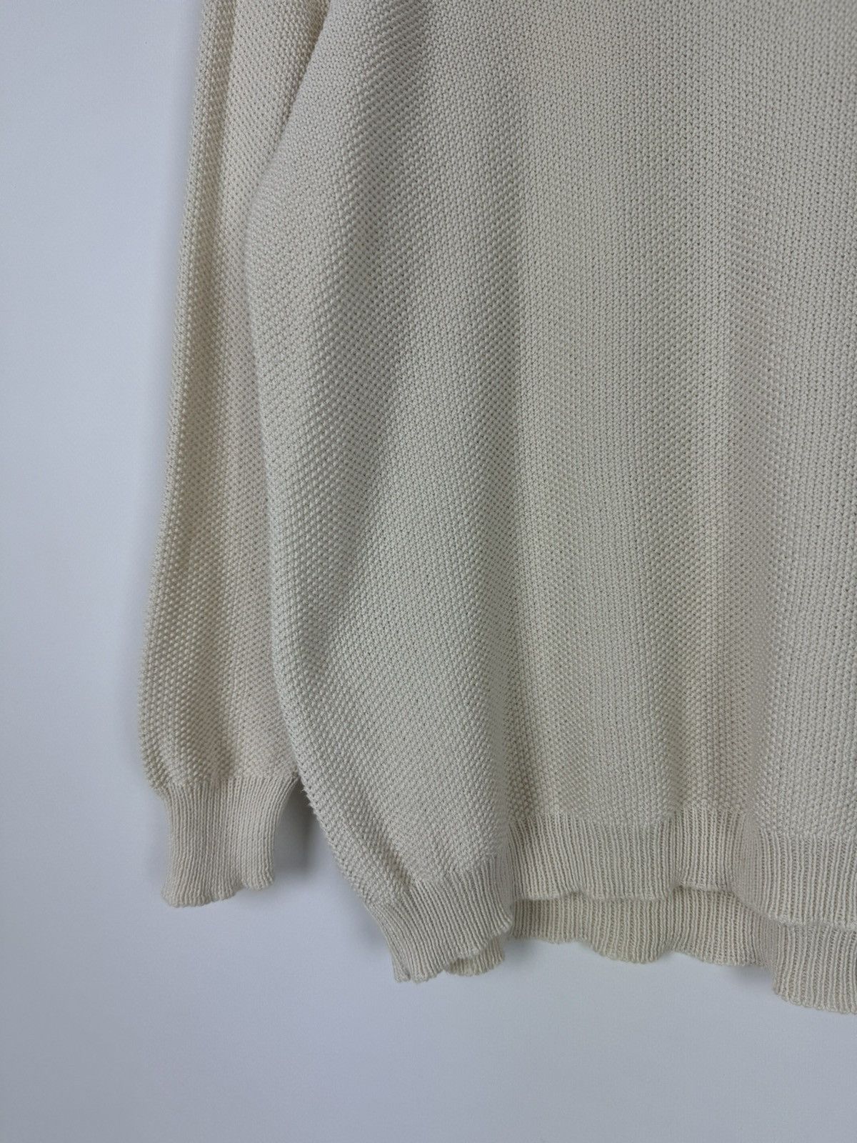 Weekend Max Mara Weekend Max Mara Beige Cotton Basic Sweater Size M / US 6-8 / IT 42-44 - 5 Thumbnail