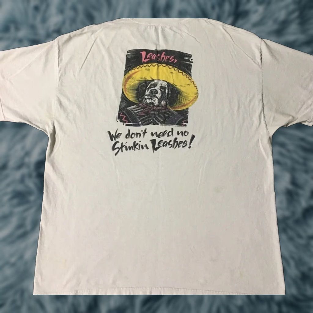 Vintage Vtg Big Dogs We Dont Need Leashes Faded Distress Shirt XXL Funny Animal Grunge Size US XXL / EU 58 / 5 - 1 Thumbnail