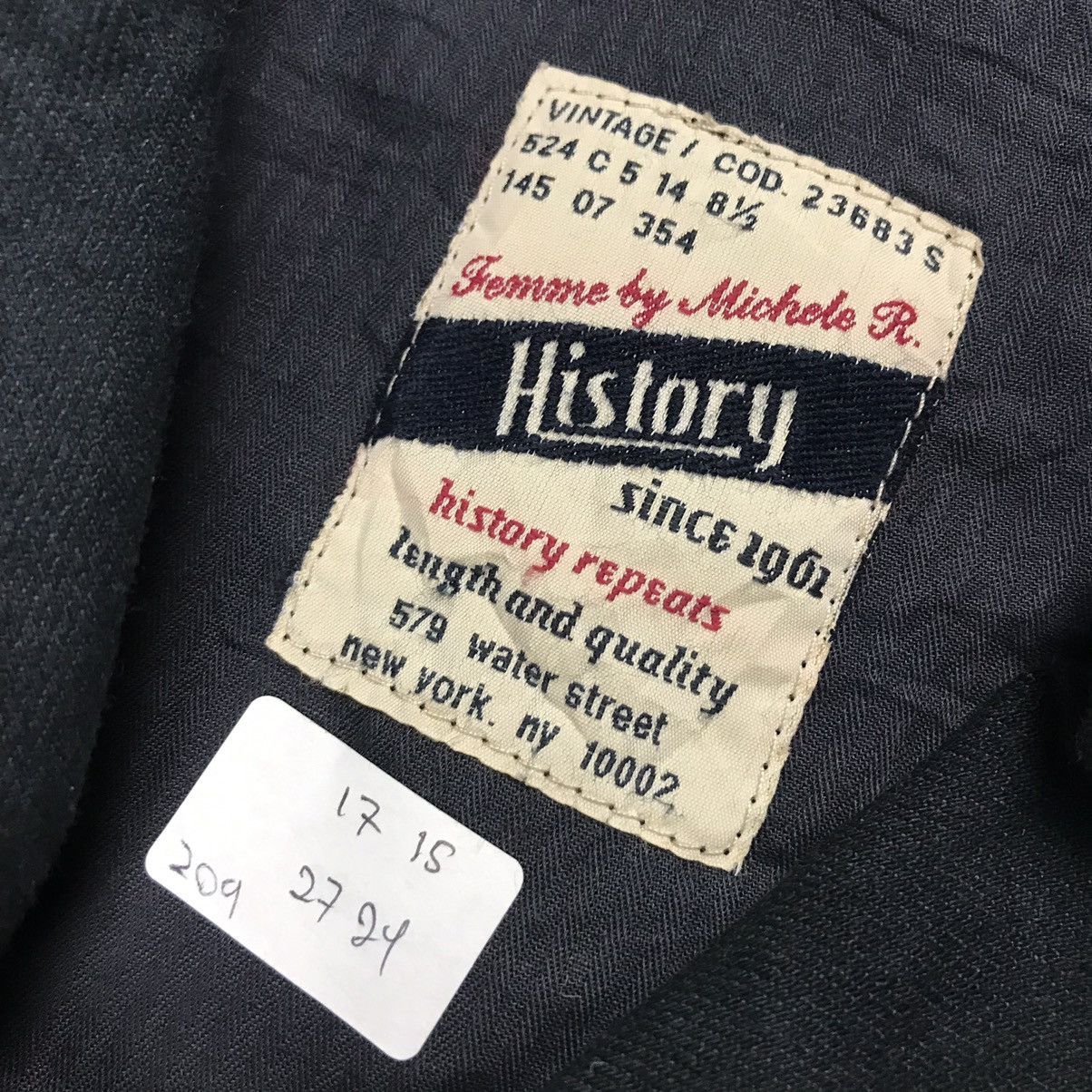 Vintage History double breasted blazer coat jacket Size US XS / EU 42 / 0 - 6 Thumbnail