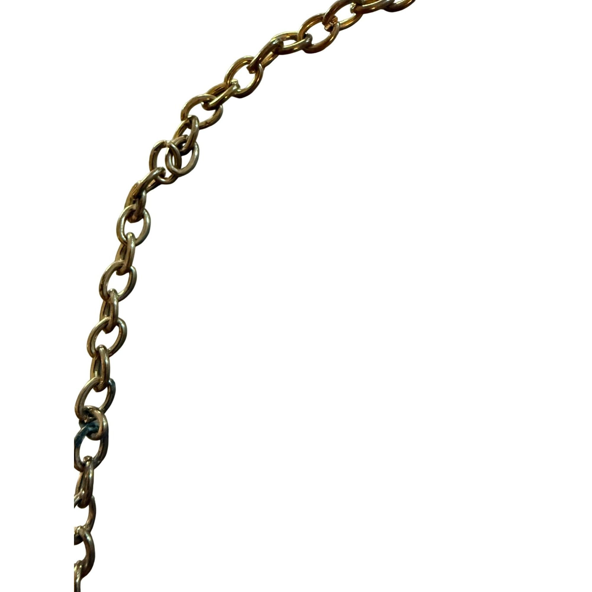 Other Vintage Chunky Gold-Tone Hammered Circle Link Chain Necklace Size ONE SIZE - 5 Thumbnail