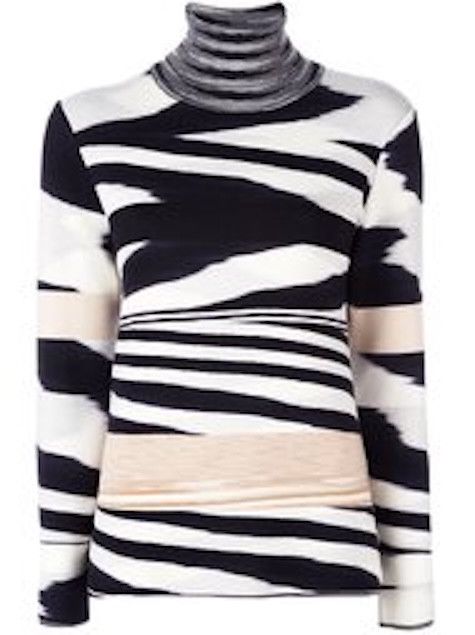 Missoni Womens Multicolor Jumper Sweater Turtleneck Wool Size M US 6 Size M / US 6-8 / IT 42-44 - 14 Thumbnail