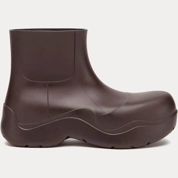Bottega Veneta Rubber Puddle Boots in Brown