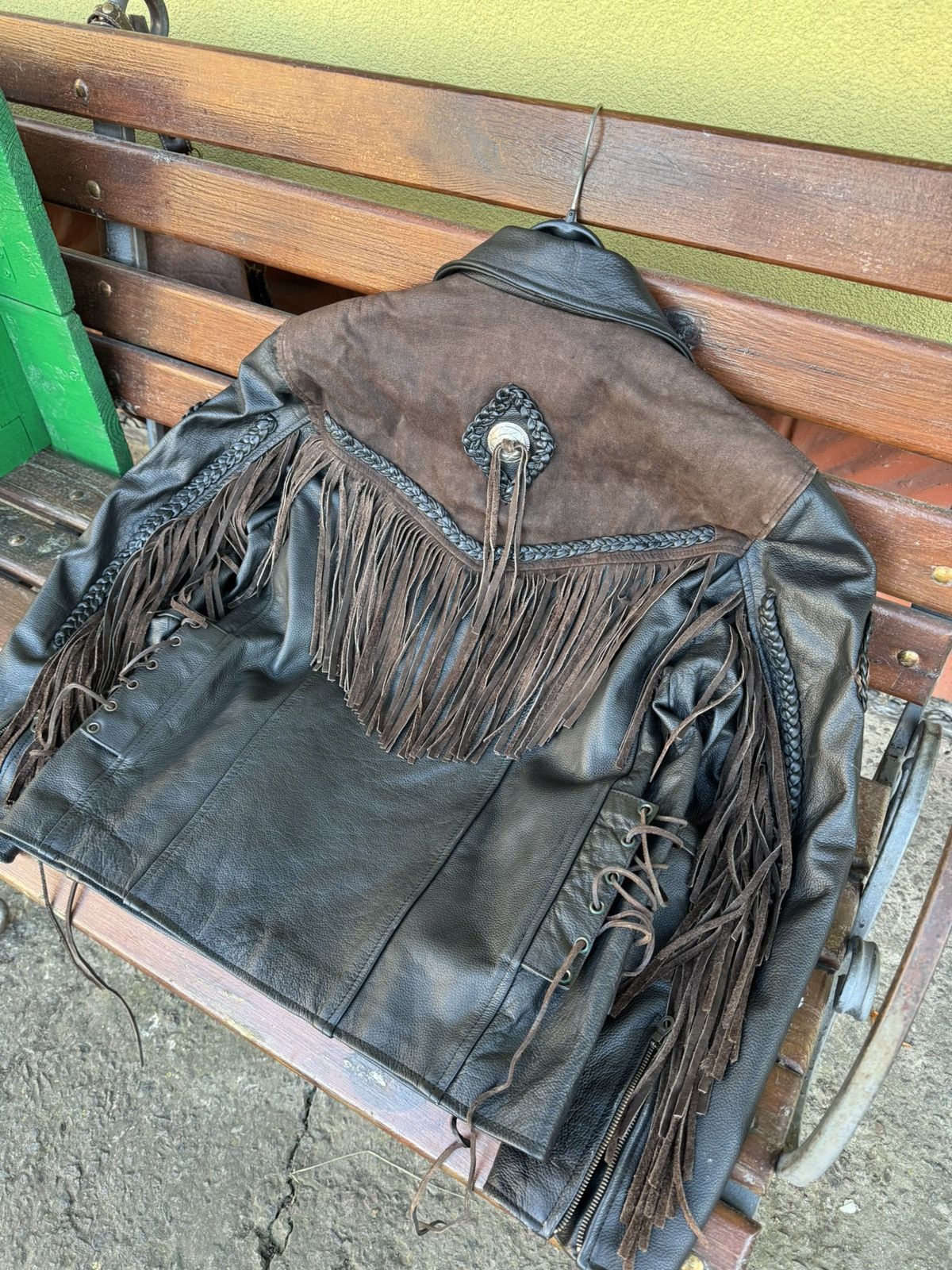 Vintage Vintage Suede Fringe Cowboy Western Leather Jacket Hype Rare Size US M / EU 48-50 / 2 - 16 Thumbnail