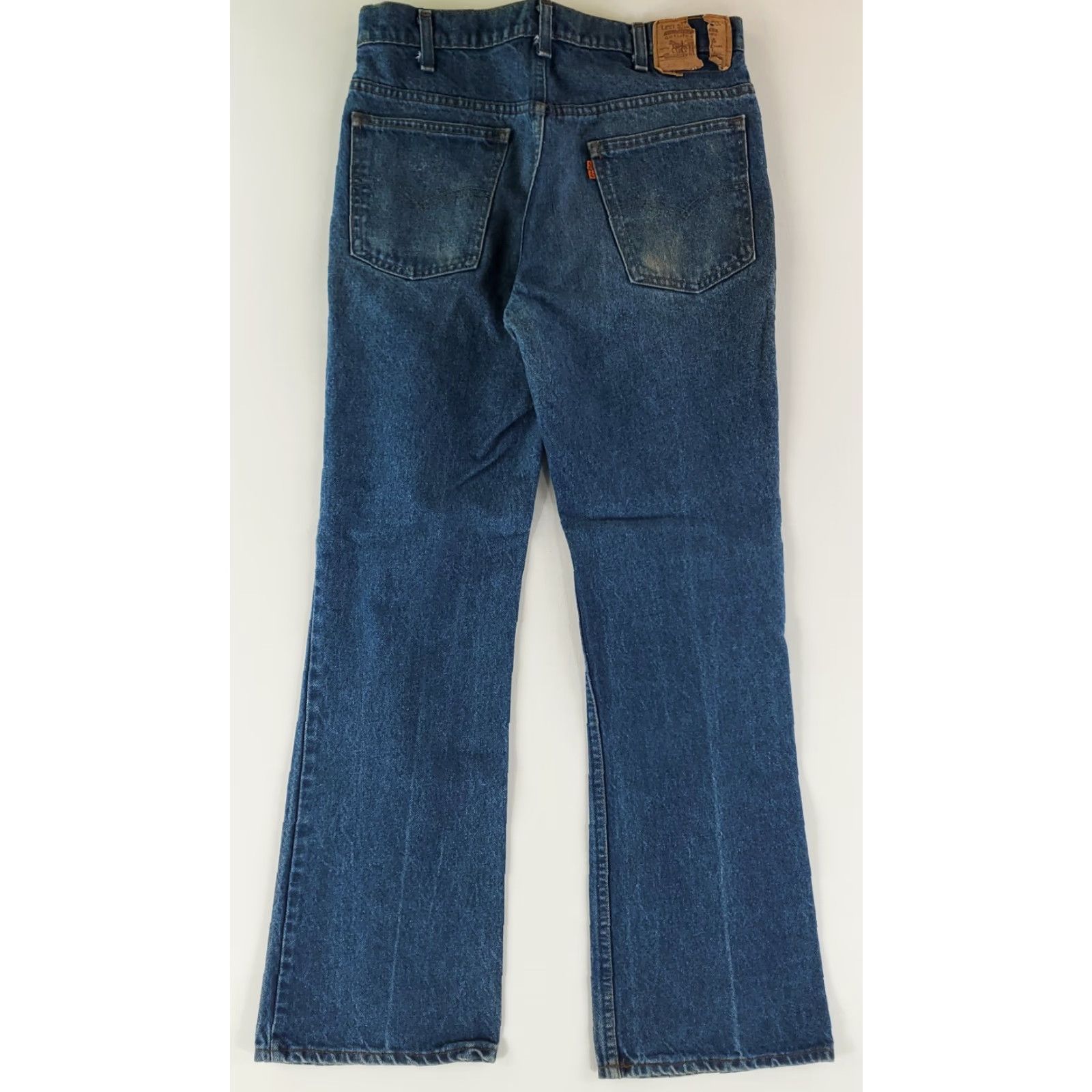 Levi's VINTAGE Levi's 517 Jeans Bootcut Blue Mens 32x31 Actual Orange Tab 80s 34x32 (32x31) Size US 32 / EU 48 - 2 Thumbnail