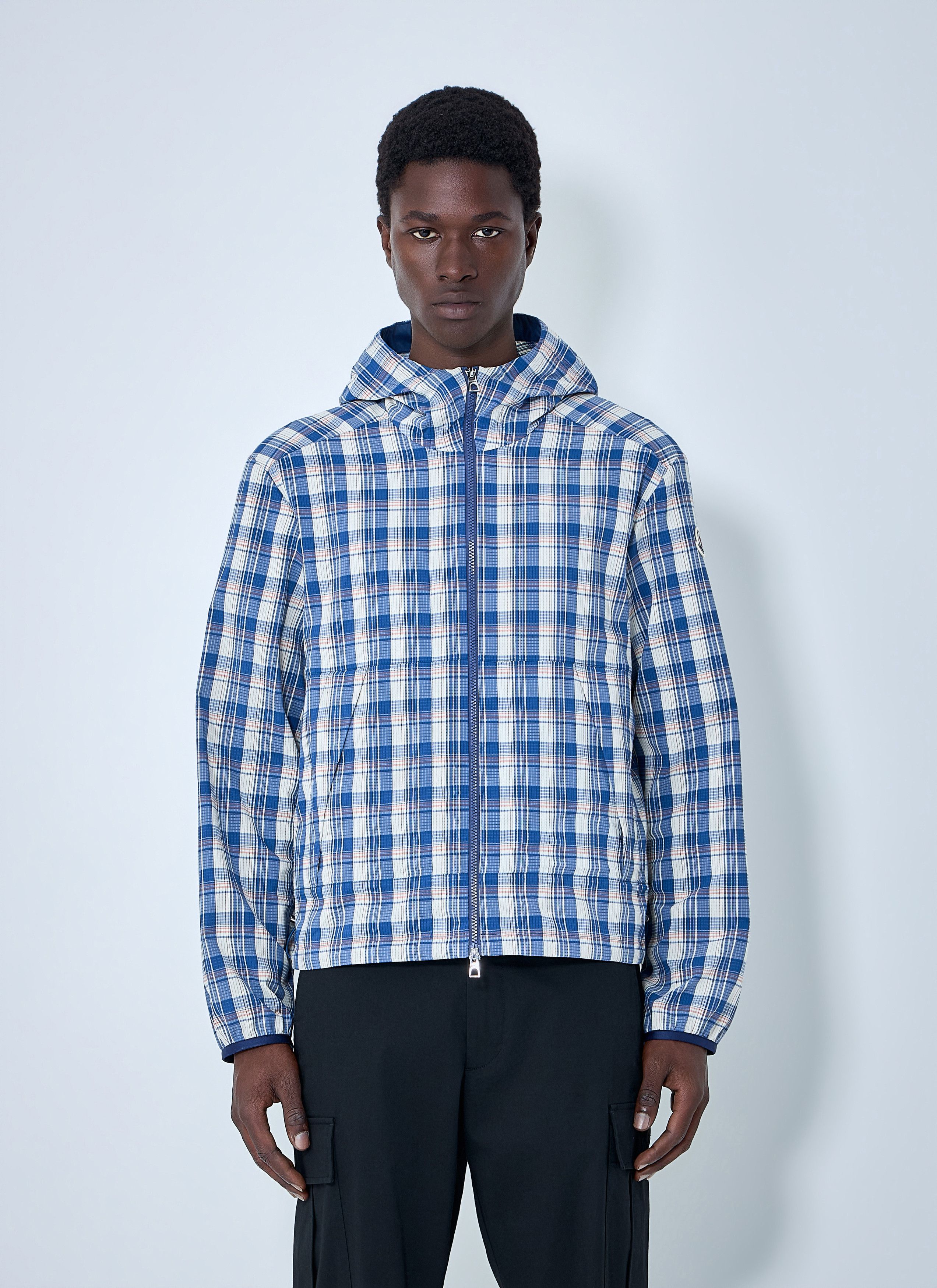Moncler Natisone Check Hooded Jacket Size US L / EU 52-54 / 3 - 1 Thumbnail