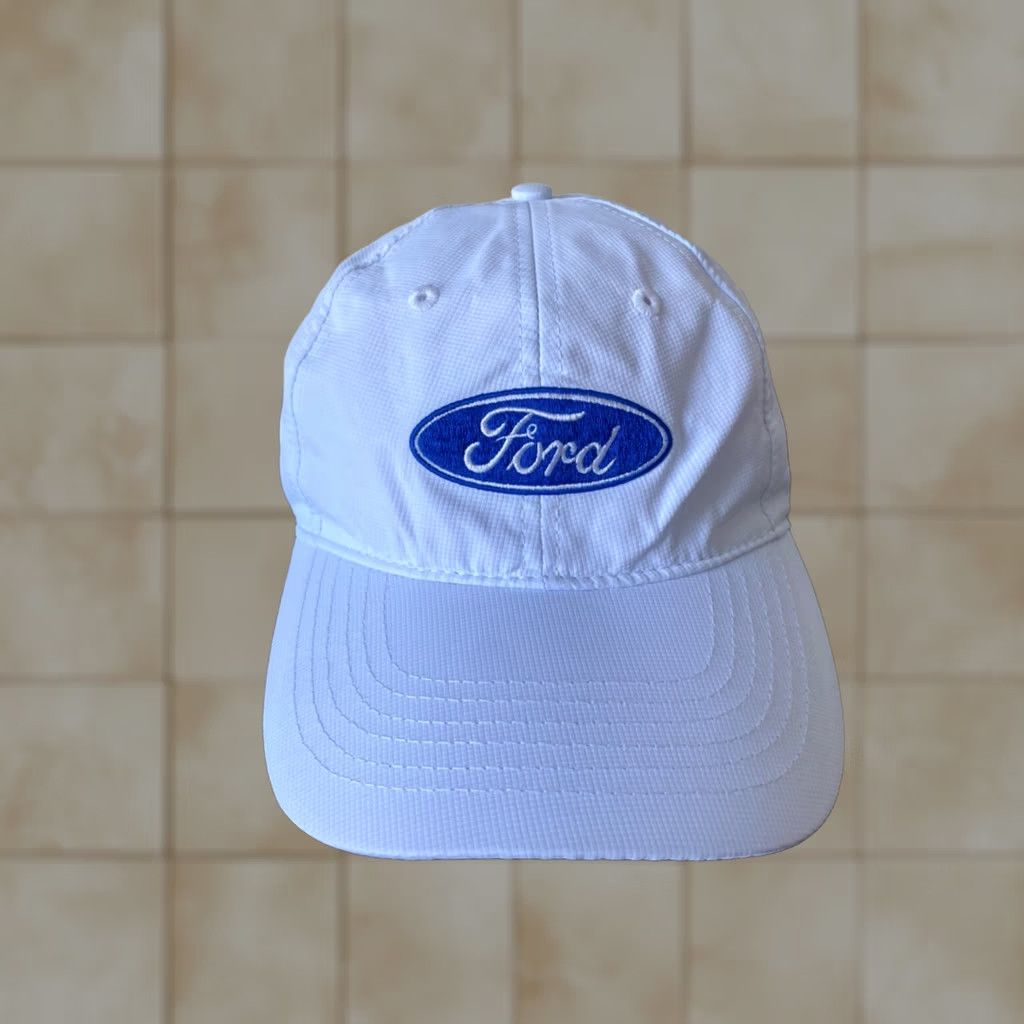 Ford Ford Baseball Cap Adjustable Gray Vintage? No — Ford Unisex Adults Baseball Cap Adjustab le Kn it White Size ONE SIZE - 1 Thumbnail