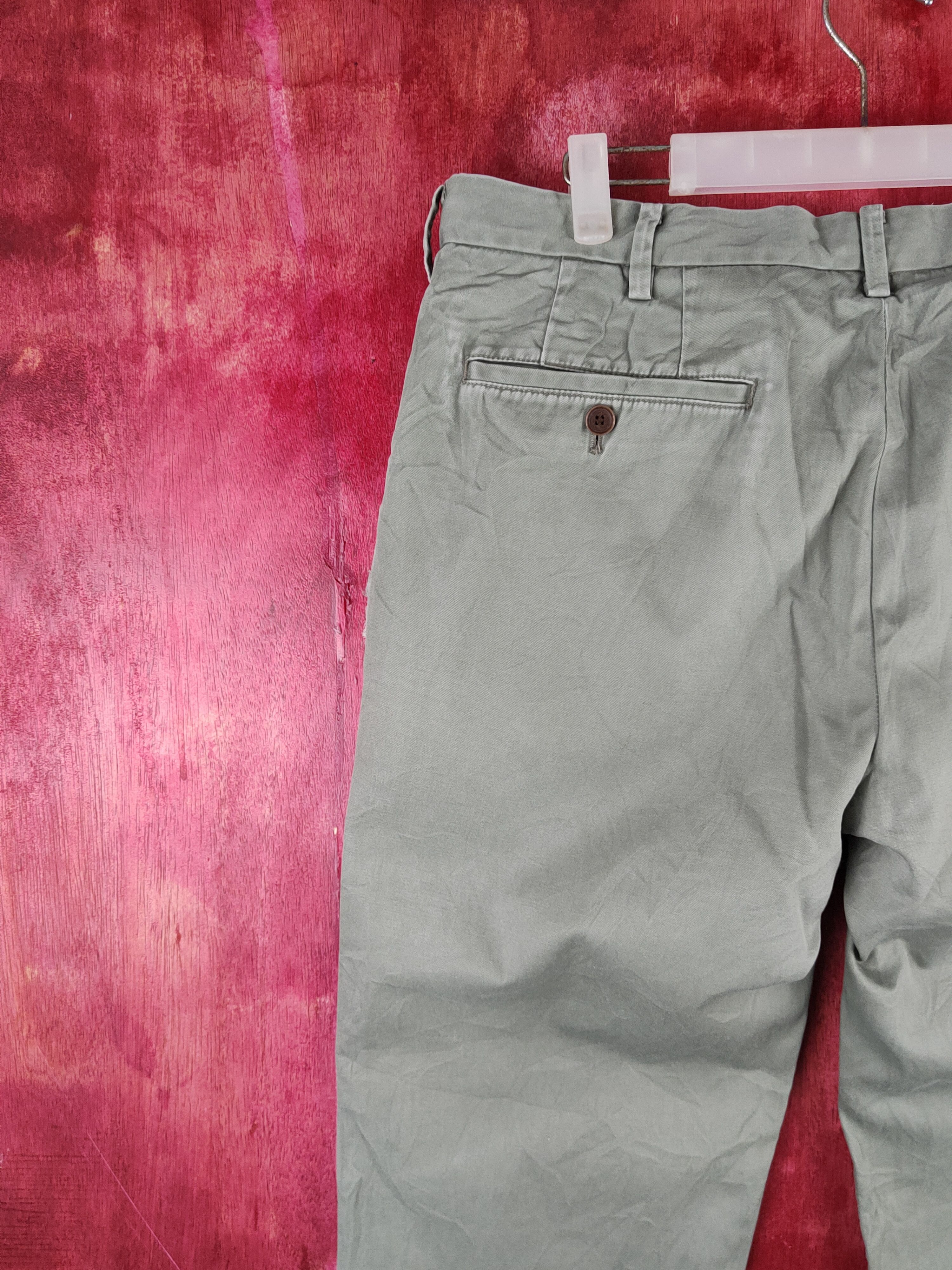 Japanese Brand × Uniqlo Uniqlo Green Multipocket Casual Pants #S1463 Size US 33 - 9 Thumbnail