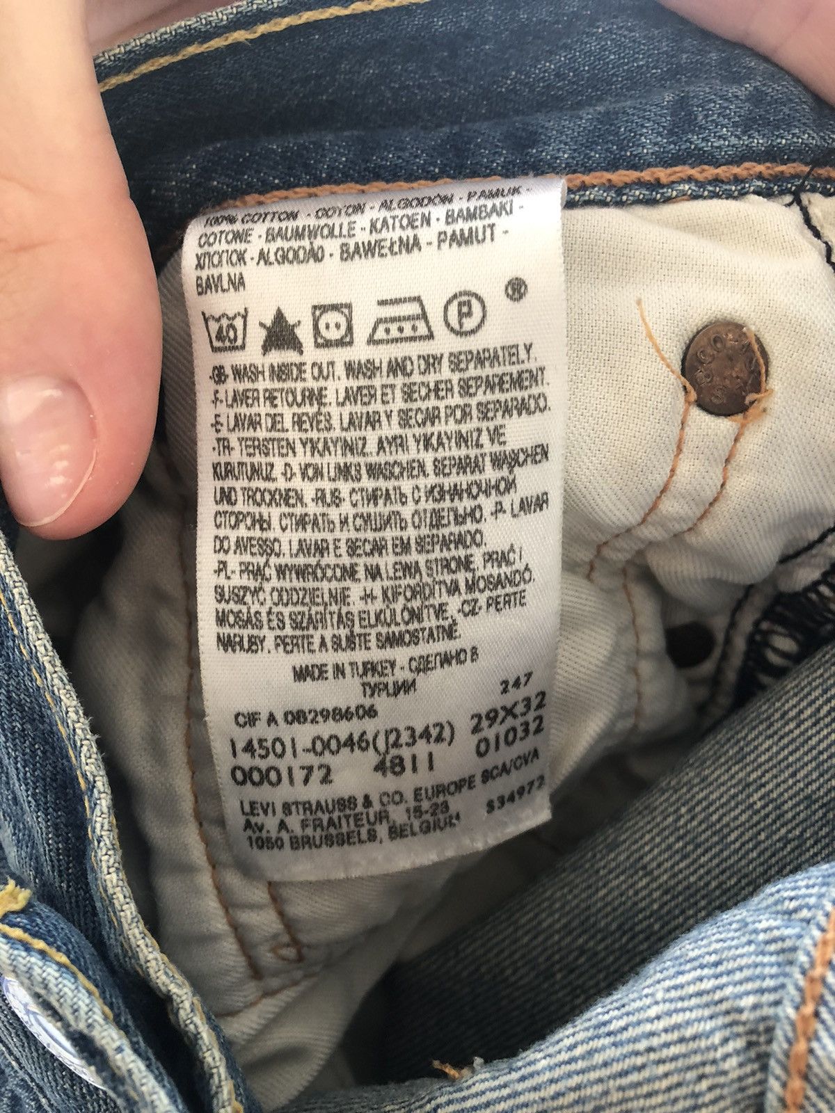 Levi's × Vintage LEVI’S 501 DENIM VINTAGE JEANS PANTS Size US 29 - 6 Thumbnail