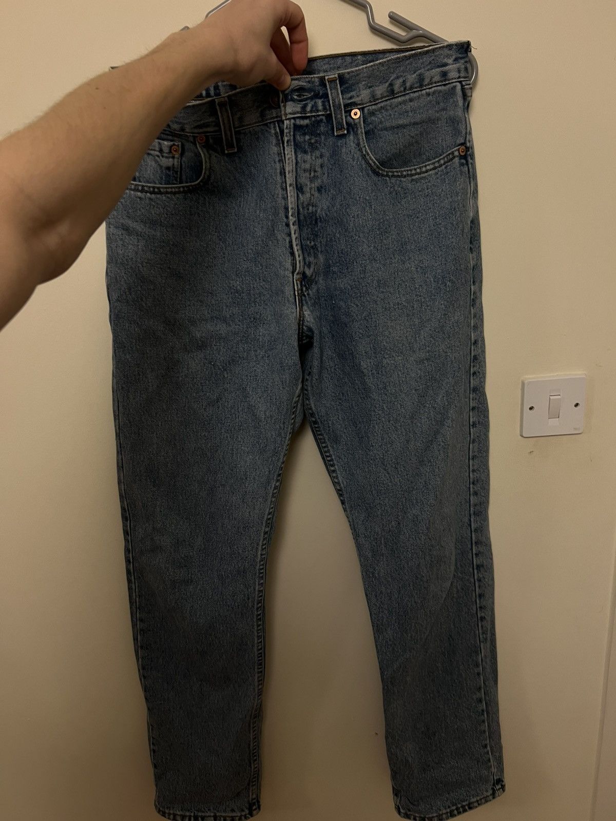 Levi's Vintage Clothing × Vintage Vintage Levis Orange Tab Blue Denim Jeans Size US 32 / EU 48 - 7 Thumbnail