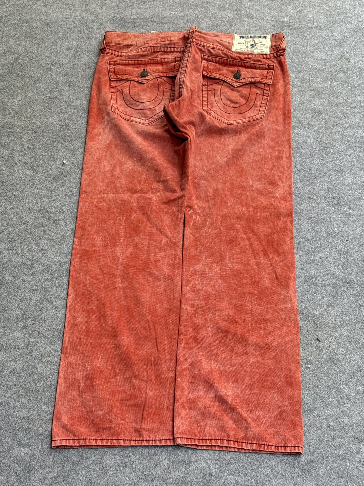 True Religion Vintage Y2k Red True Religion Jeans Size US 38 / EU 54 - 1 Thumbnail