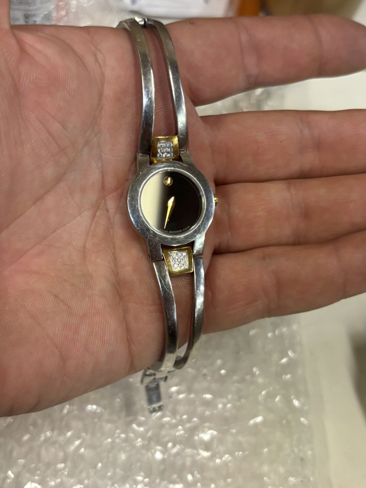 Movado Movado Amorosa 81.E41.1842 2-Tone Women’s Watch! Size ONE SIZE - 9 Thumbnail