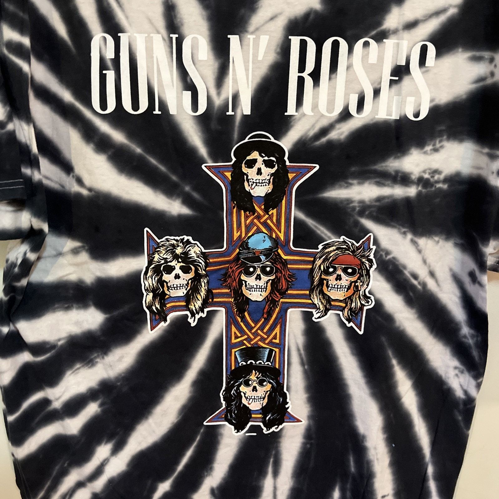 Guns N' Roses Guns N' Roses Appetite for Destruction Rock Band Tie Dye Lg Size US L / EU 52-54 / 3 - 2 Thumbnail