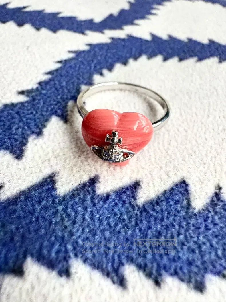 Vivienne Westwood Vivienne Westwood size S Vintage Red 3D Heart Alpine Ring Size ONE SIZE - 2 Thumbnail