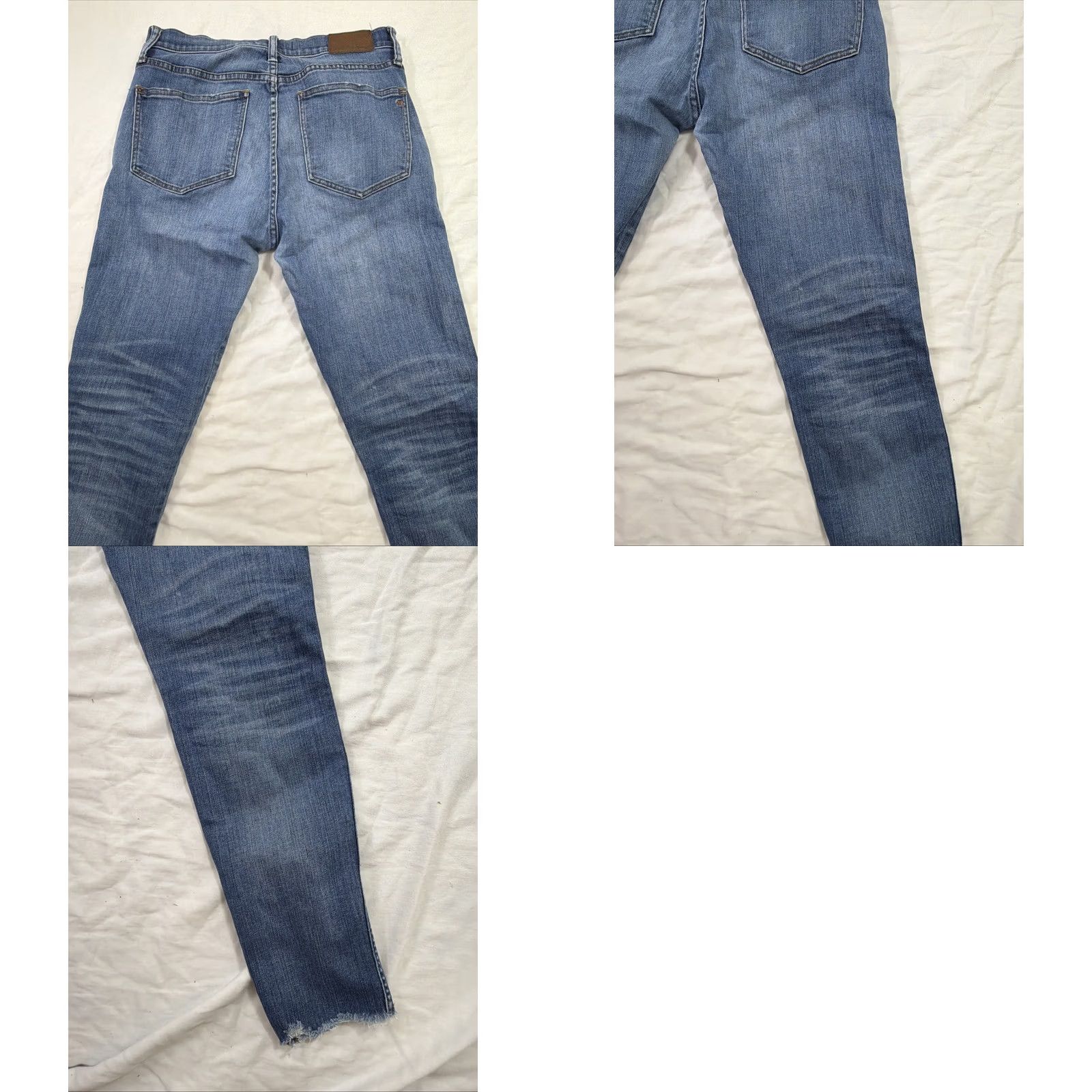 Madewell VINTAGE Madewell 9” High Rise Skinny Jeans Womens 28x27 Medium Wash Distressed Blue 28 Skinny Womens Jeans Size ONE SIZE - 10 Thumbnail