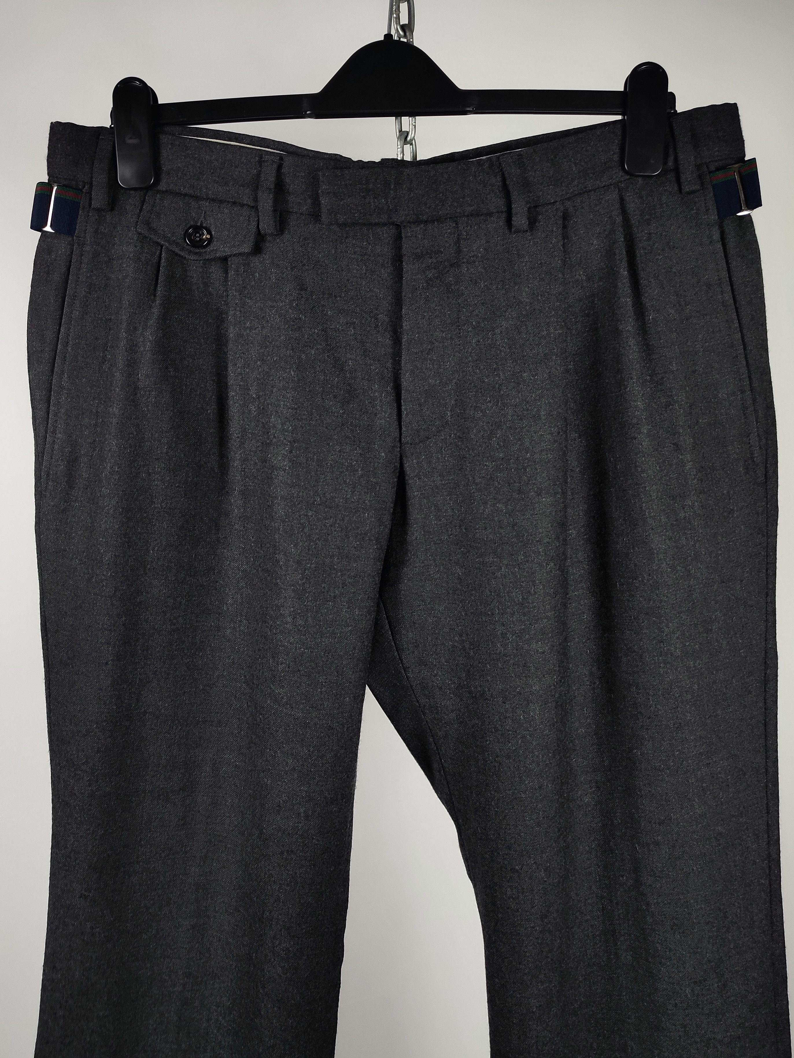 Gucci 00s Archive Gucci Tom Ford Slim Fit Wool Trousers Size 52R - 6 Thumbnail