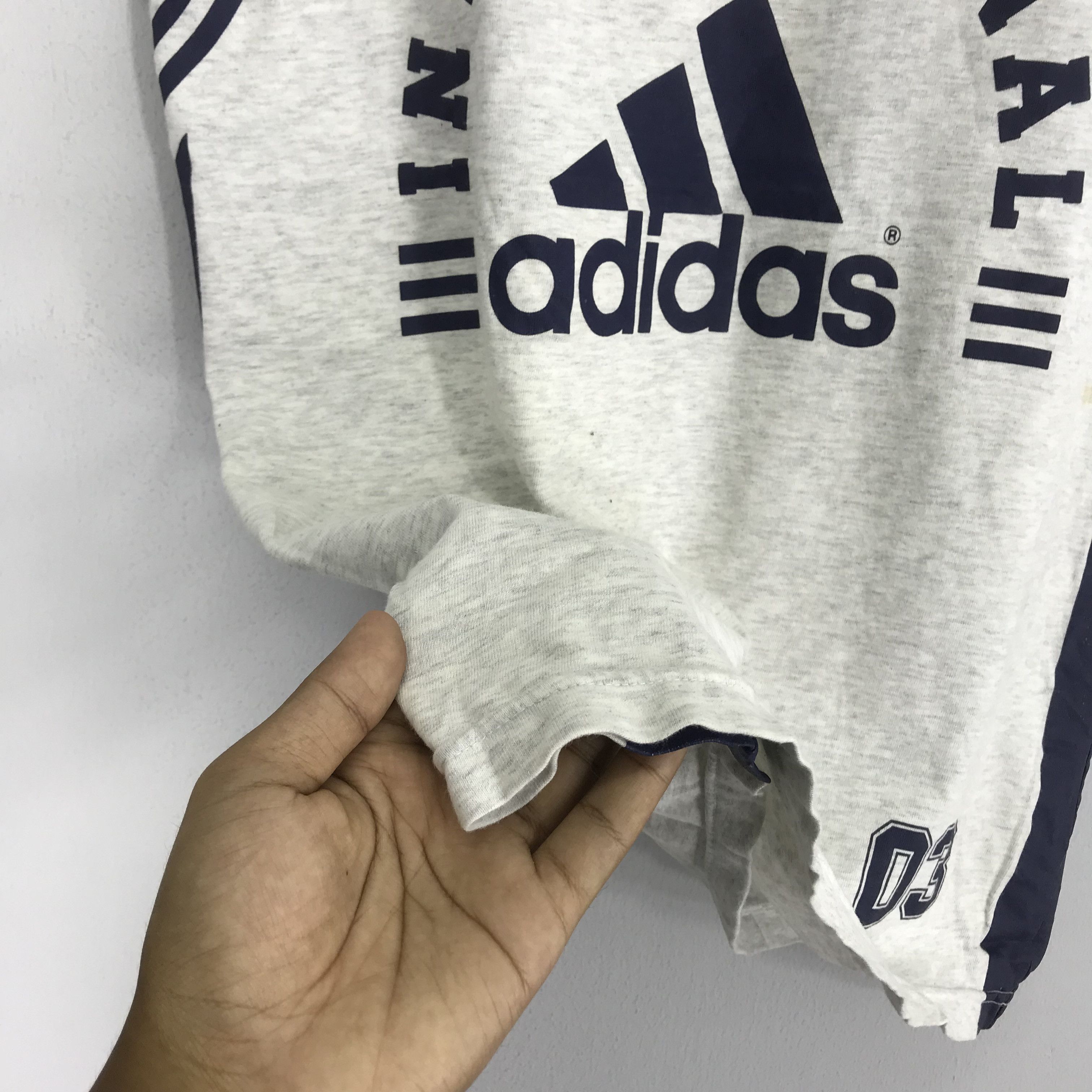 Adidas Vintage 90's Adidas Trefoil Gray - 12 Size US M / EU 48-50 / 2 - 10 Thumbnail