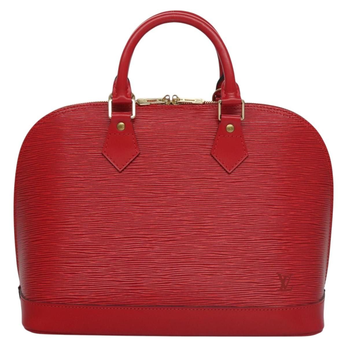 Louis Vuitton Alma Red Leather Handbag (Pre-Owned) Size ONE SIZE - 1 Thumbnail
