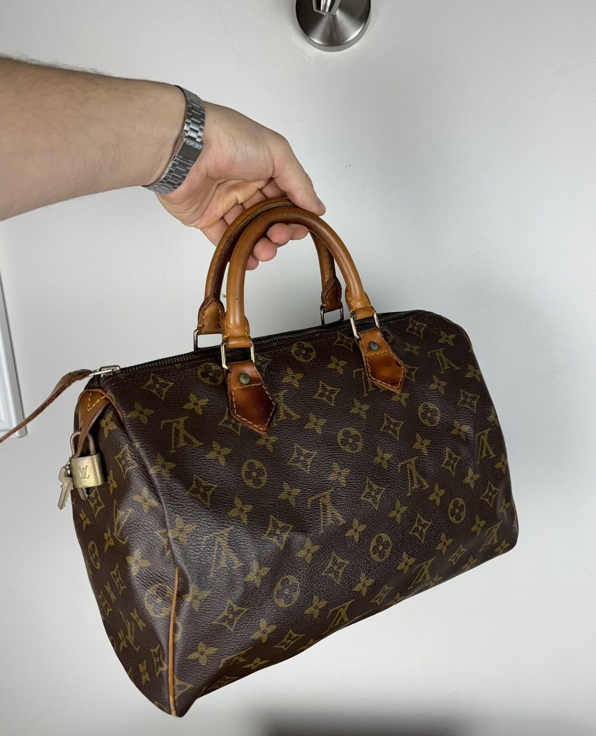 Louis Vuitton Luxury handle bag Louis Vuitton Speedy 30 original item Size ONE SIZE - 2 Thumbnail