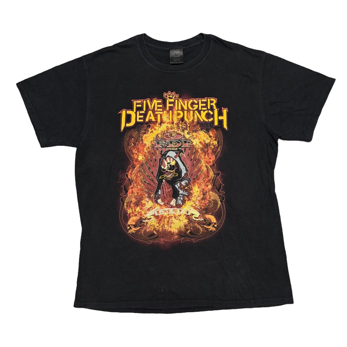 Band Tees × Vintage Five Finger Death Punch Shirt Metal Band Tee Slipknot Size US L / EU 52-54 / 3 - 1 Thumbnail