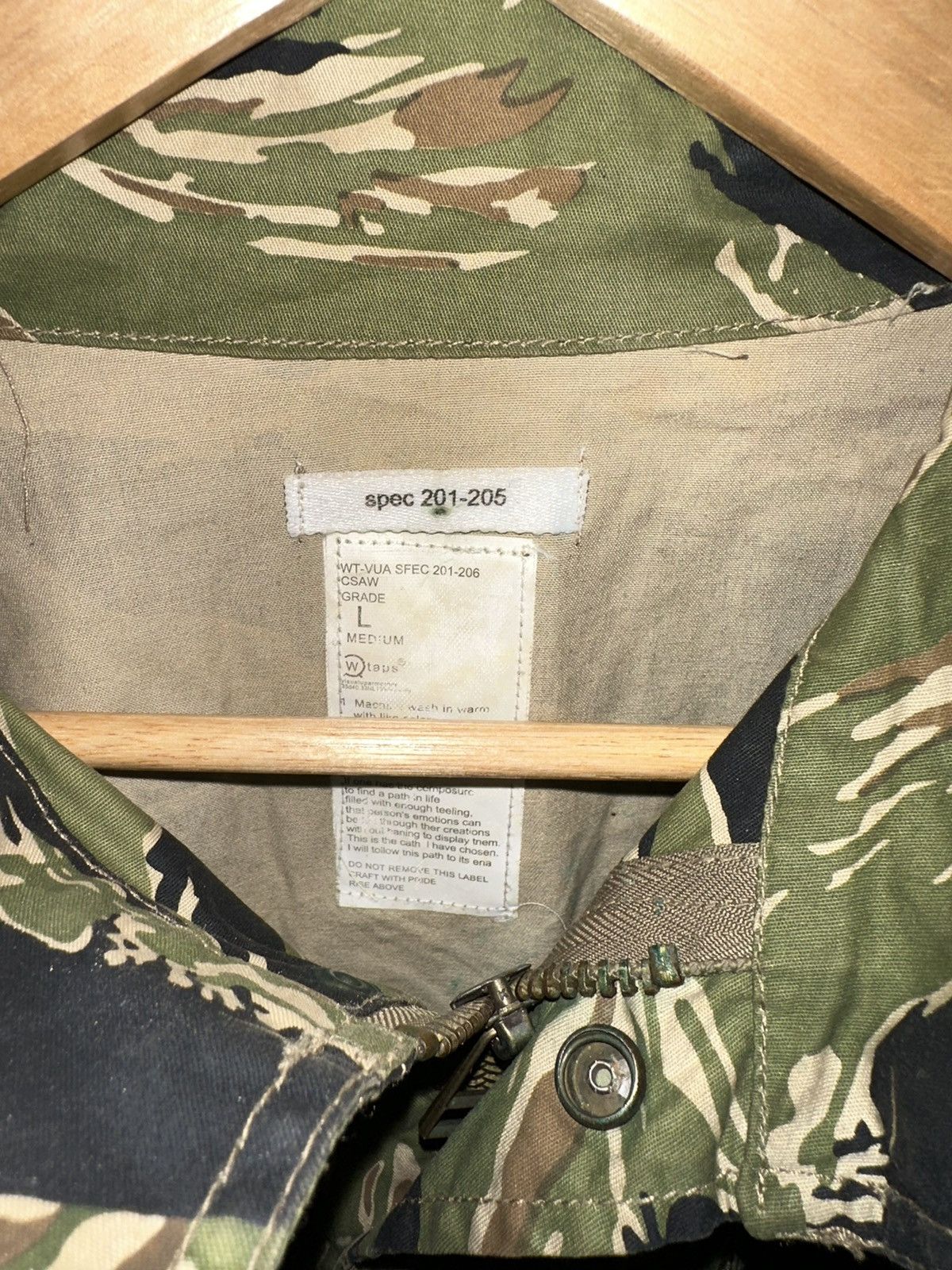 Wtaps Wtaps SS12 Tiger Camo M-65 Archive Jacket | Grailed