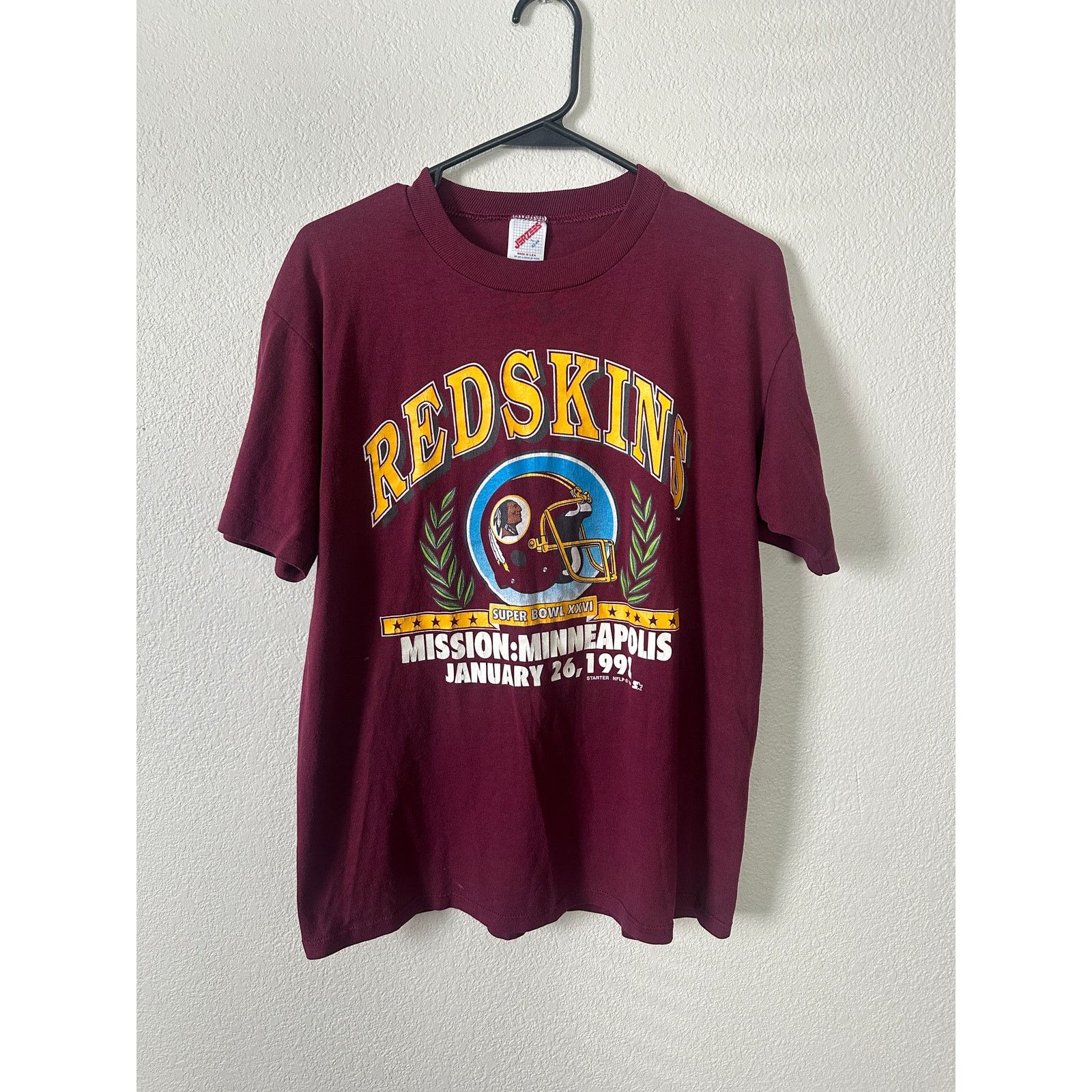 Jerzees × NFL × Vintage 1992 Redskins Super Bowl Tee Mens Large Vintage NFL Size US L / EU 52-54 / 3 - 1 Thumbnail