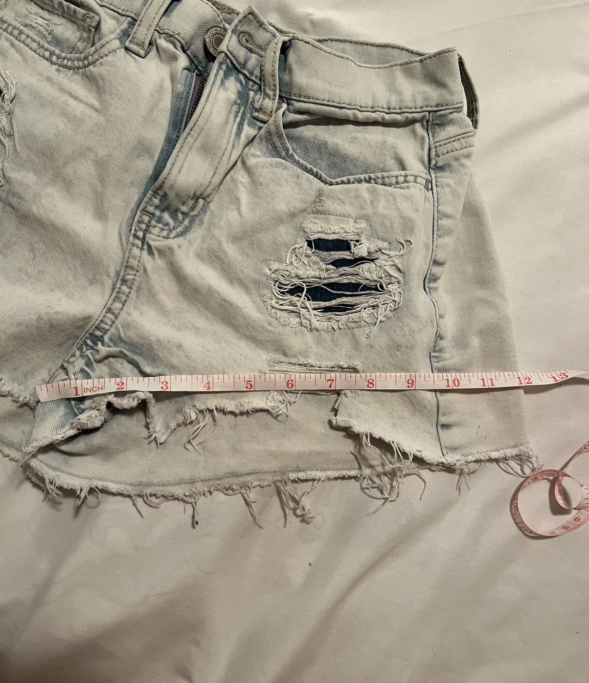 Other SOl Curvy Mom Short High Rise Jeans Booty Shorts 1/25W Size 25" / US 0 / IT 36 - 7 Thumbnail